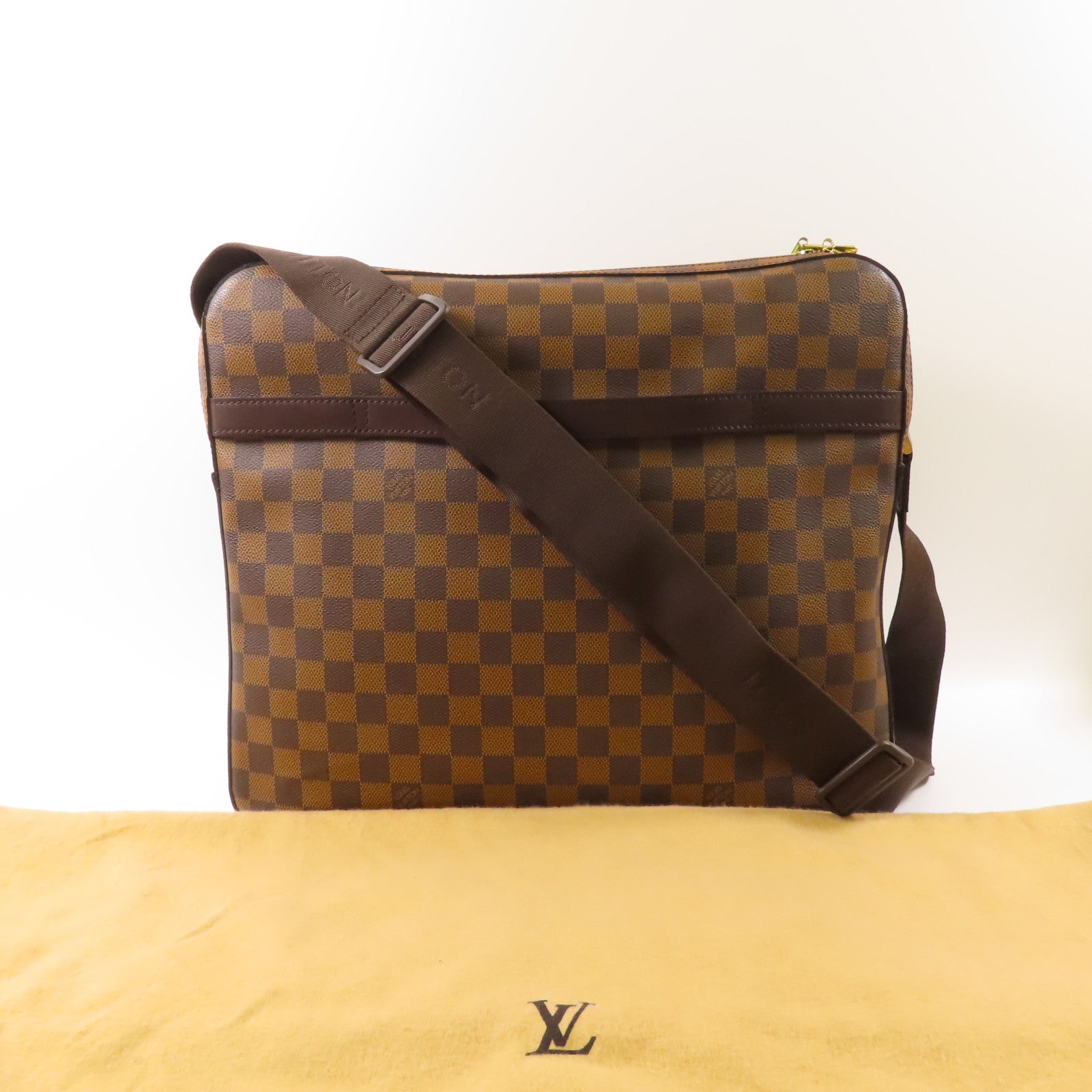 LOUIS VUITTON Damier Dorsoduro金扣肩背袋
