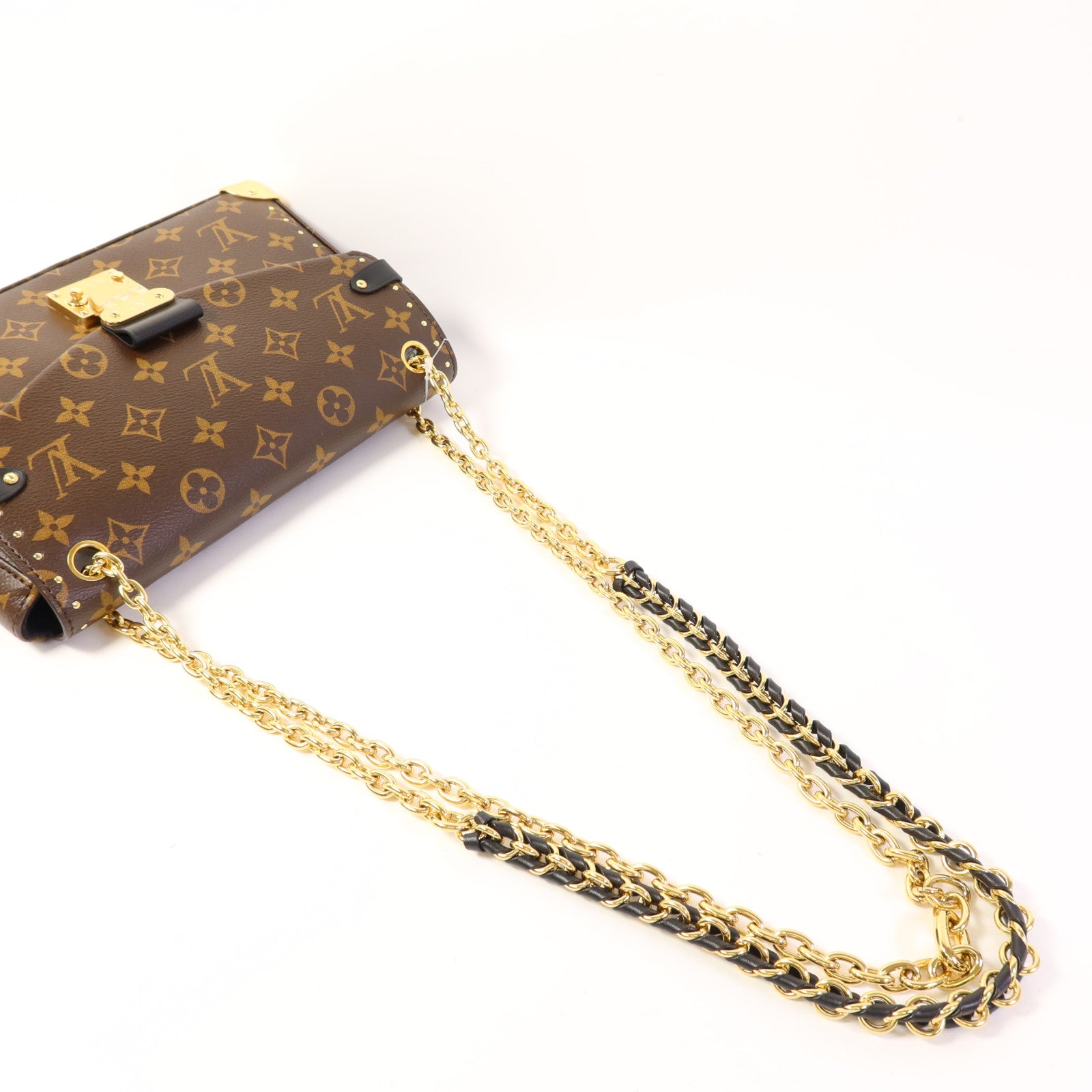 LOUIS VUITTON Monogram Trunkie金扣肩背袋