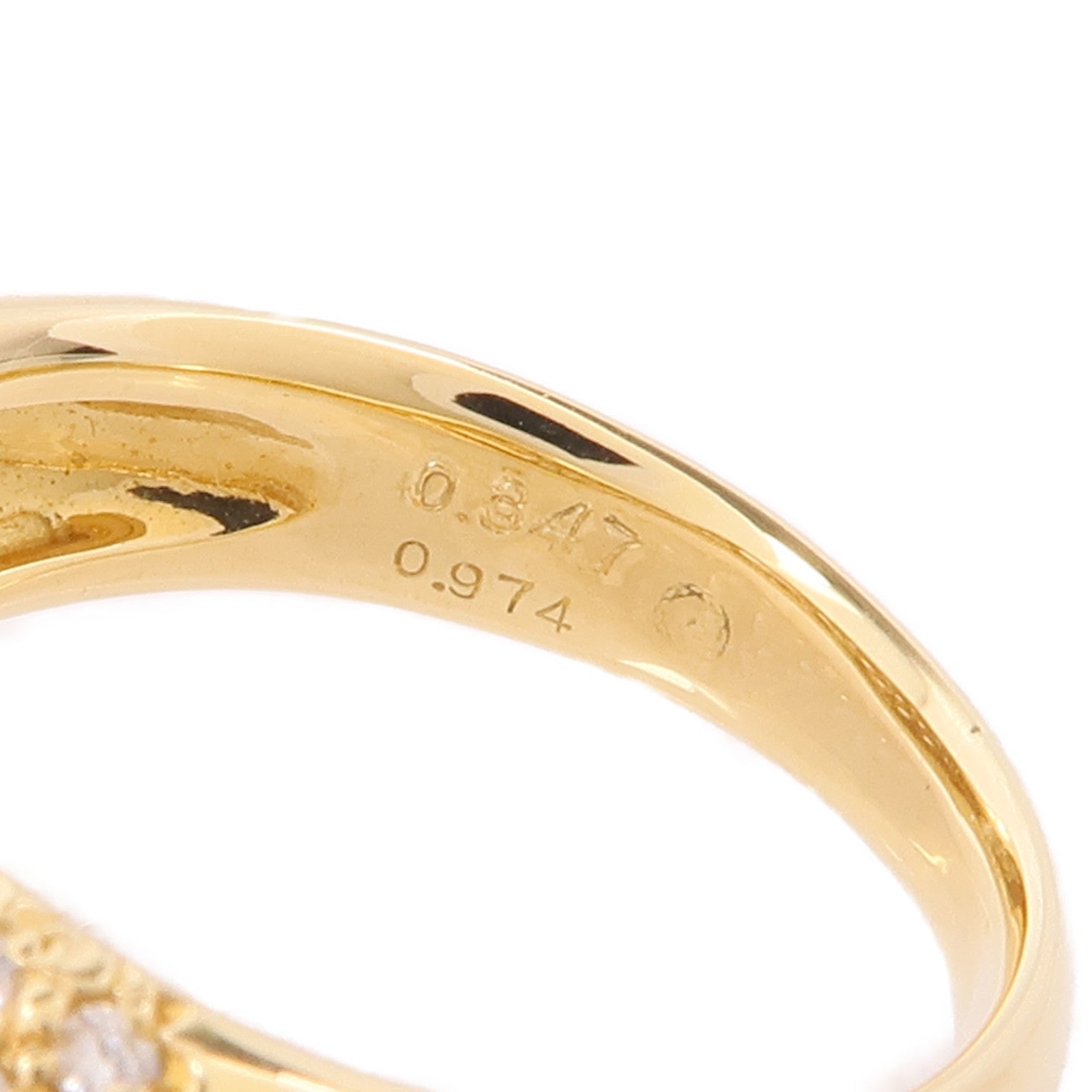 JEWELRY 【激減優惠】18K黃金Diamond Ring鑽石戒指US#5.5