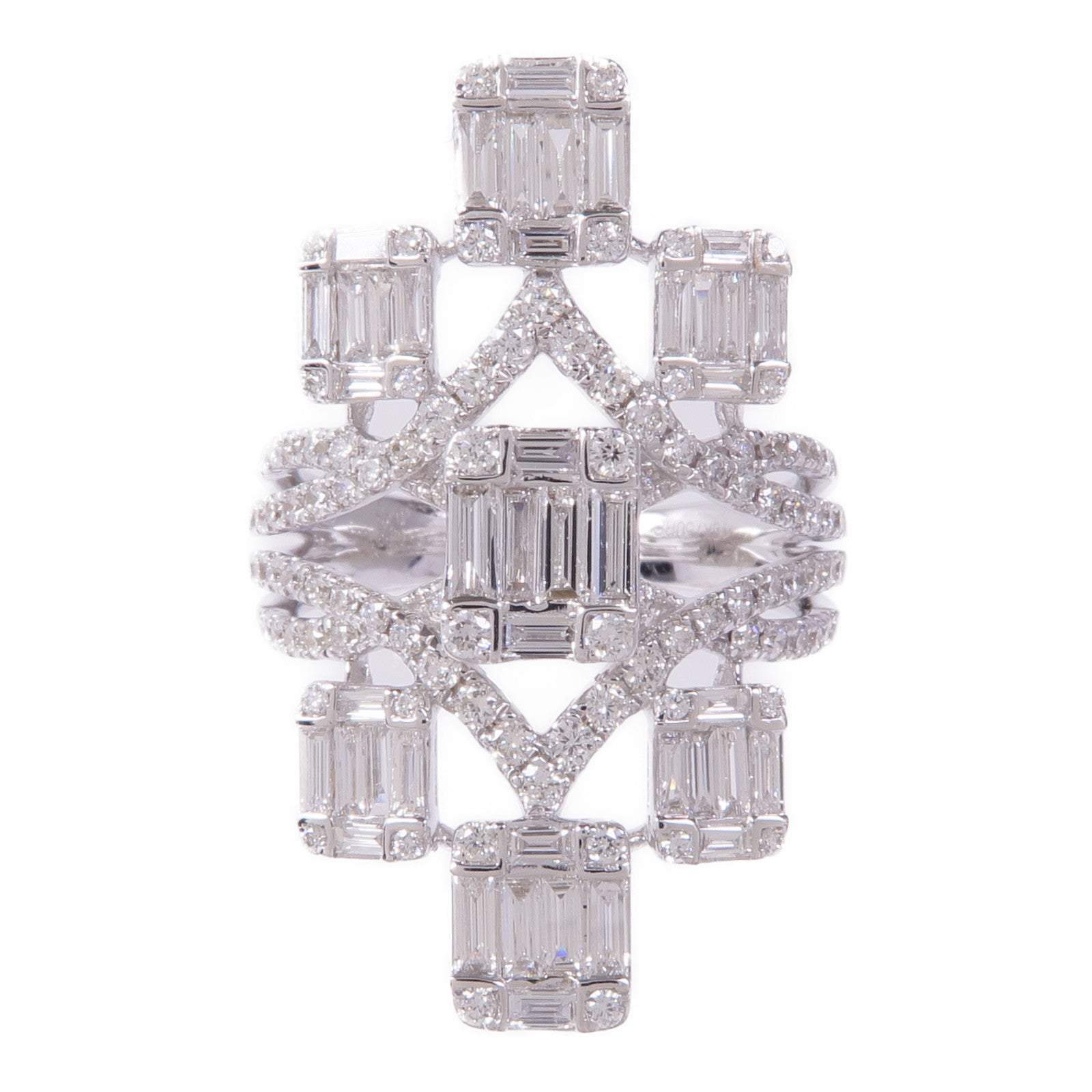 JEWELRY 18K白金Diamond Ring鑽石戒指US#6.75