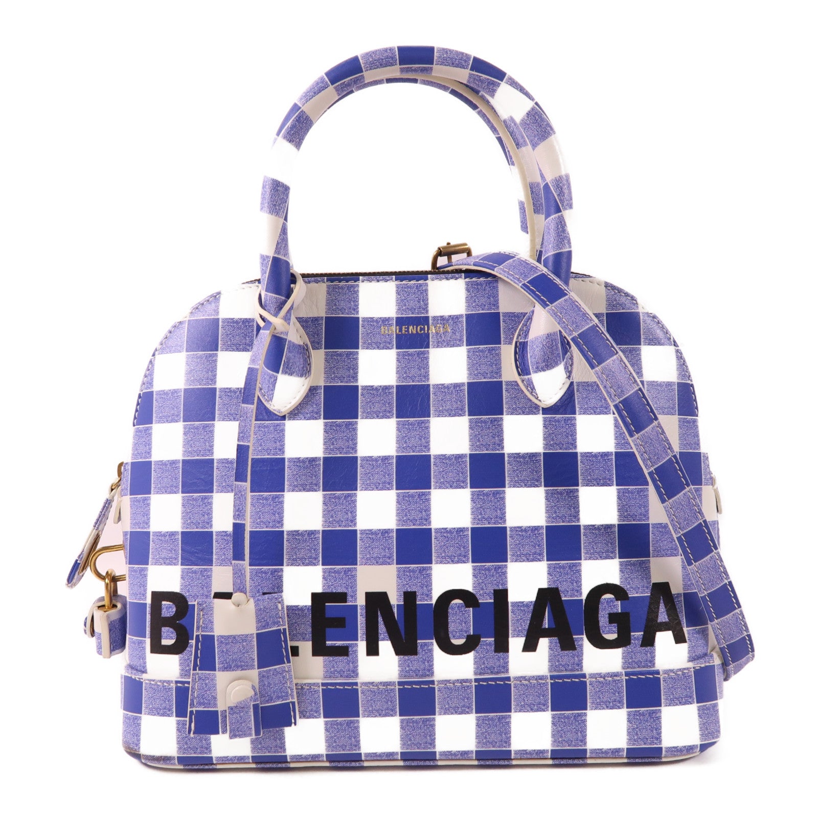 BALENCIAGA 牛皮皮革Ville Top Handle金扣手挽肩背兩用袋