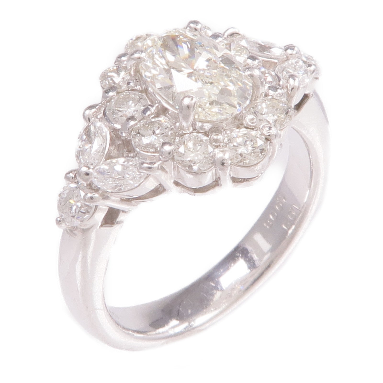 JEWELRY 【激減優惠】PT900鉑金Diamond Ring鑽石戒指US#6.25