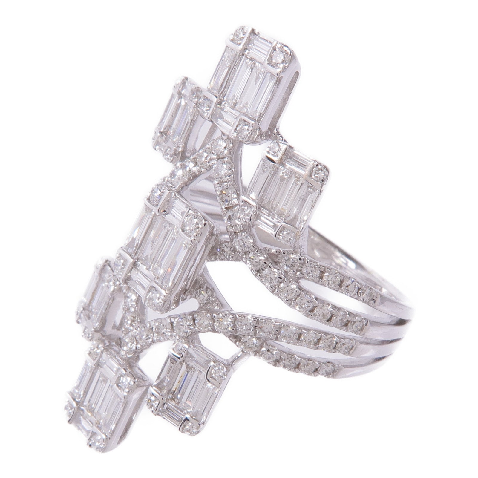 JEWELRY 18K白金Diamond Ring鑽石戒指US#6.75