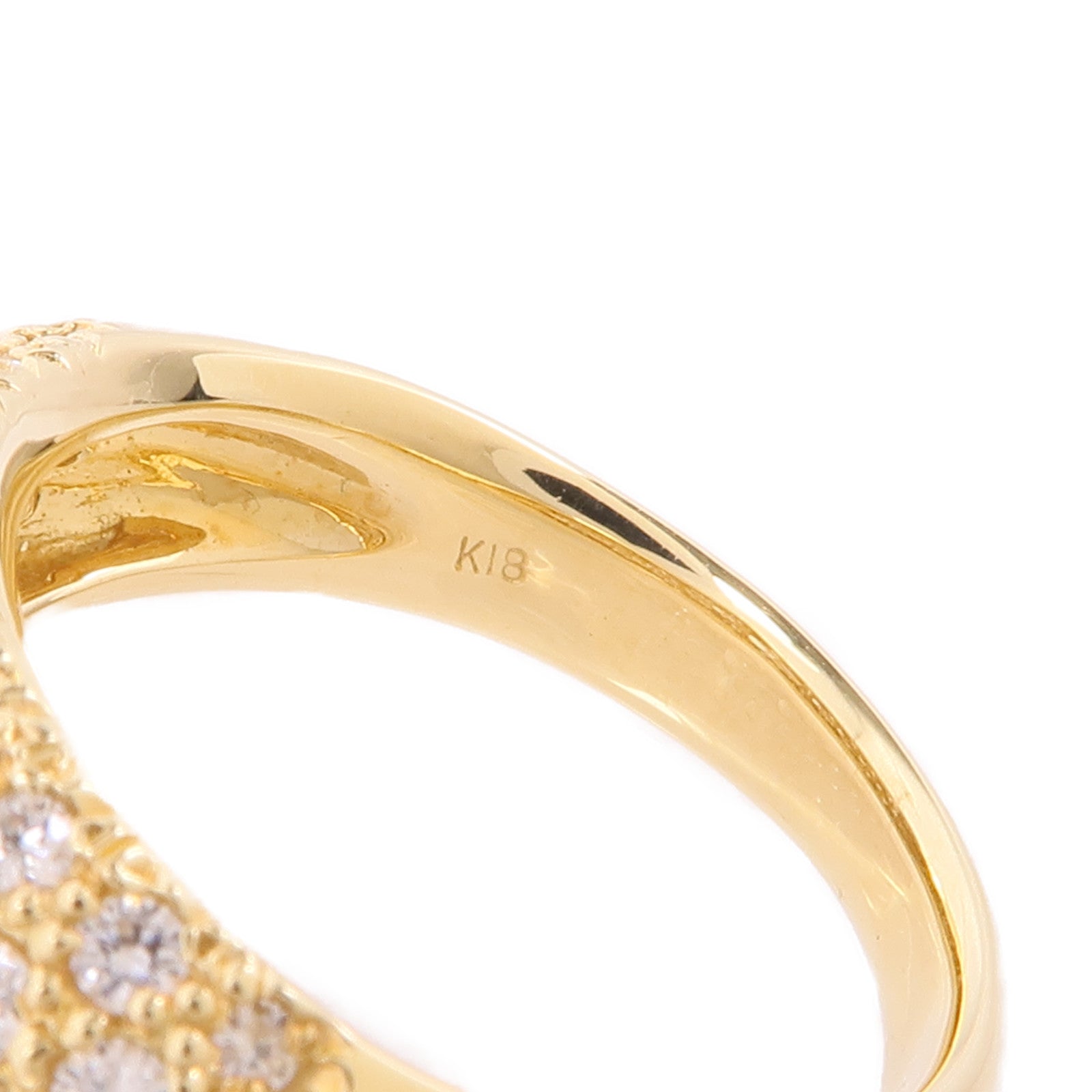 JEWELRY 18K黃金Diamond Ring鑽石戒指US#5.5