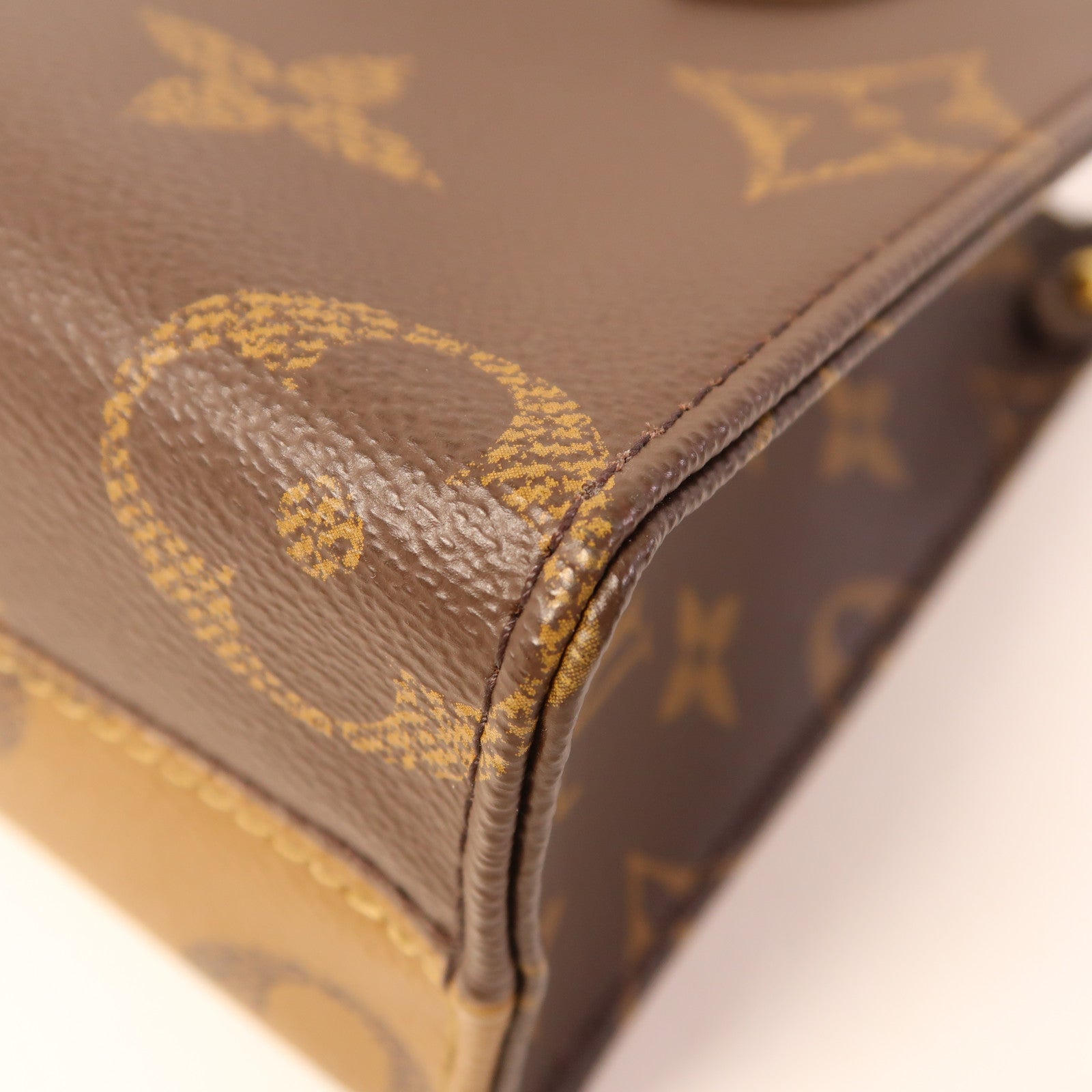 LOUIS VUITTON Monogram On The Go BB金扣手挽肩背兩用袋