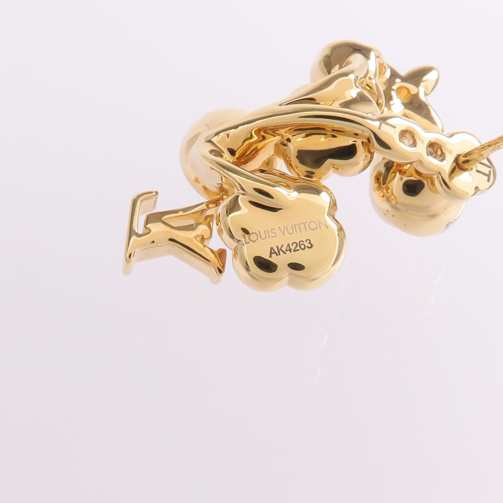 LOUIS VUITTON 金屬/PVC Botanica Earrings金扣耳環
