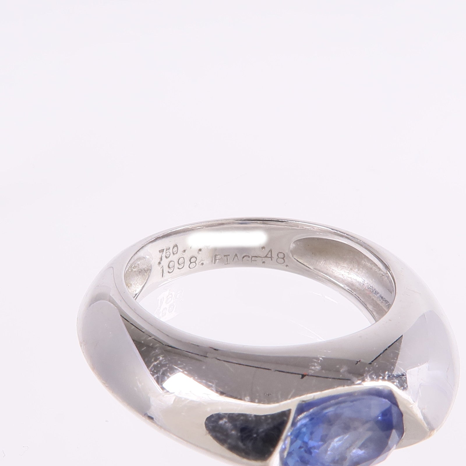 PIAGET 【激減優惠】18K白金Sapphire Ring藍寶石戒指Piaget#48/US#4.5