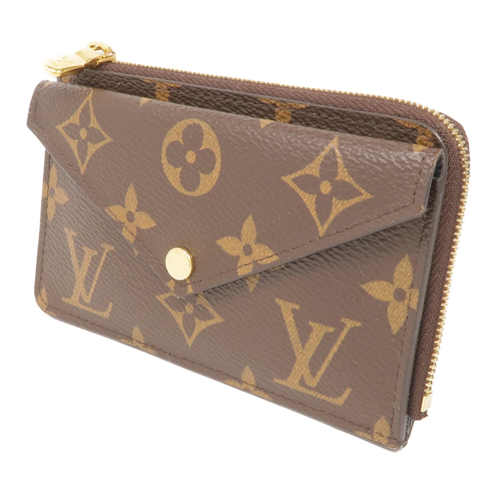LOUIS VUITTON Monogram Recto Verso Card Case金扣卡片套