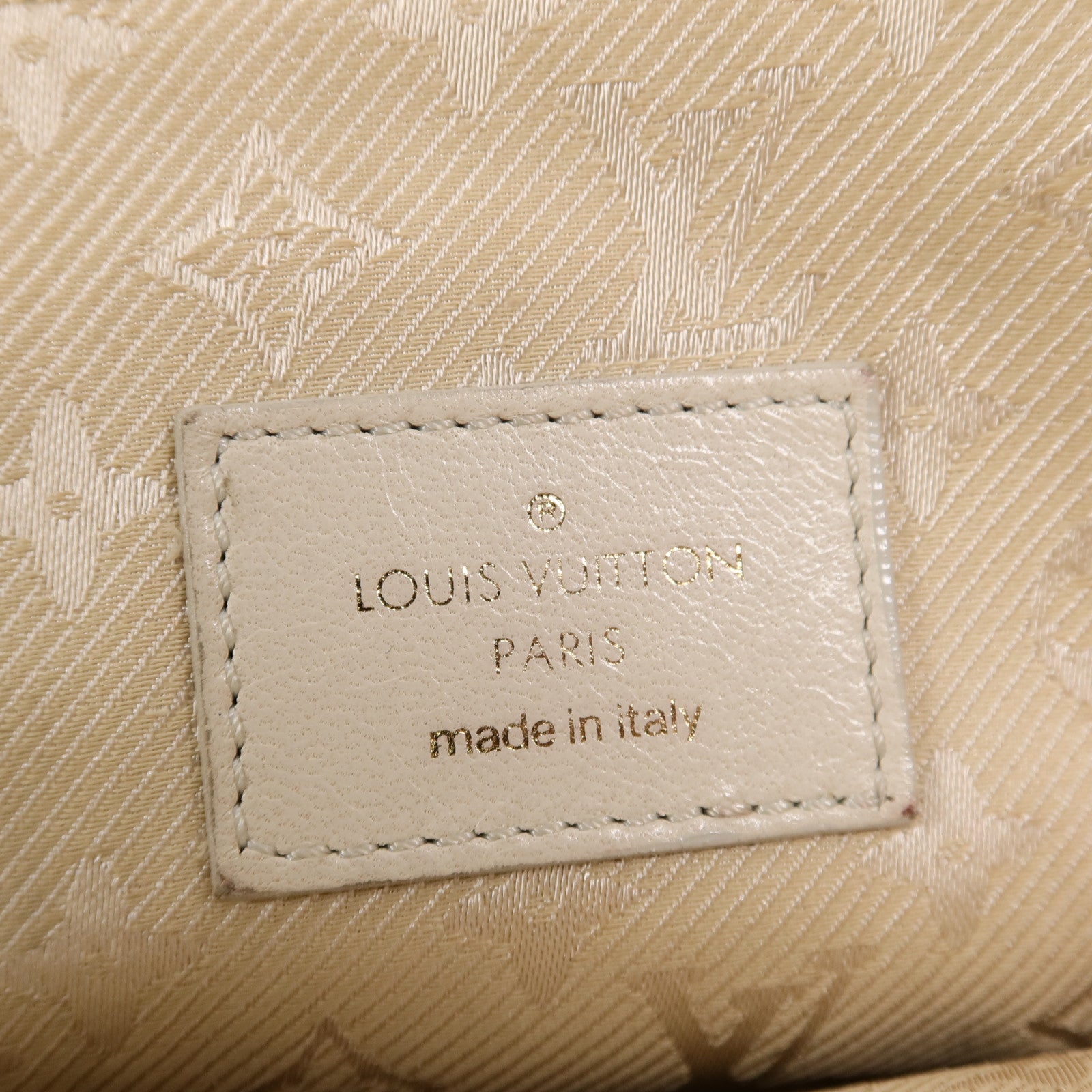 LOUIS VUITTON 羊皮皮革Riveting手挽袋
