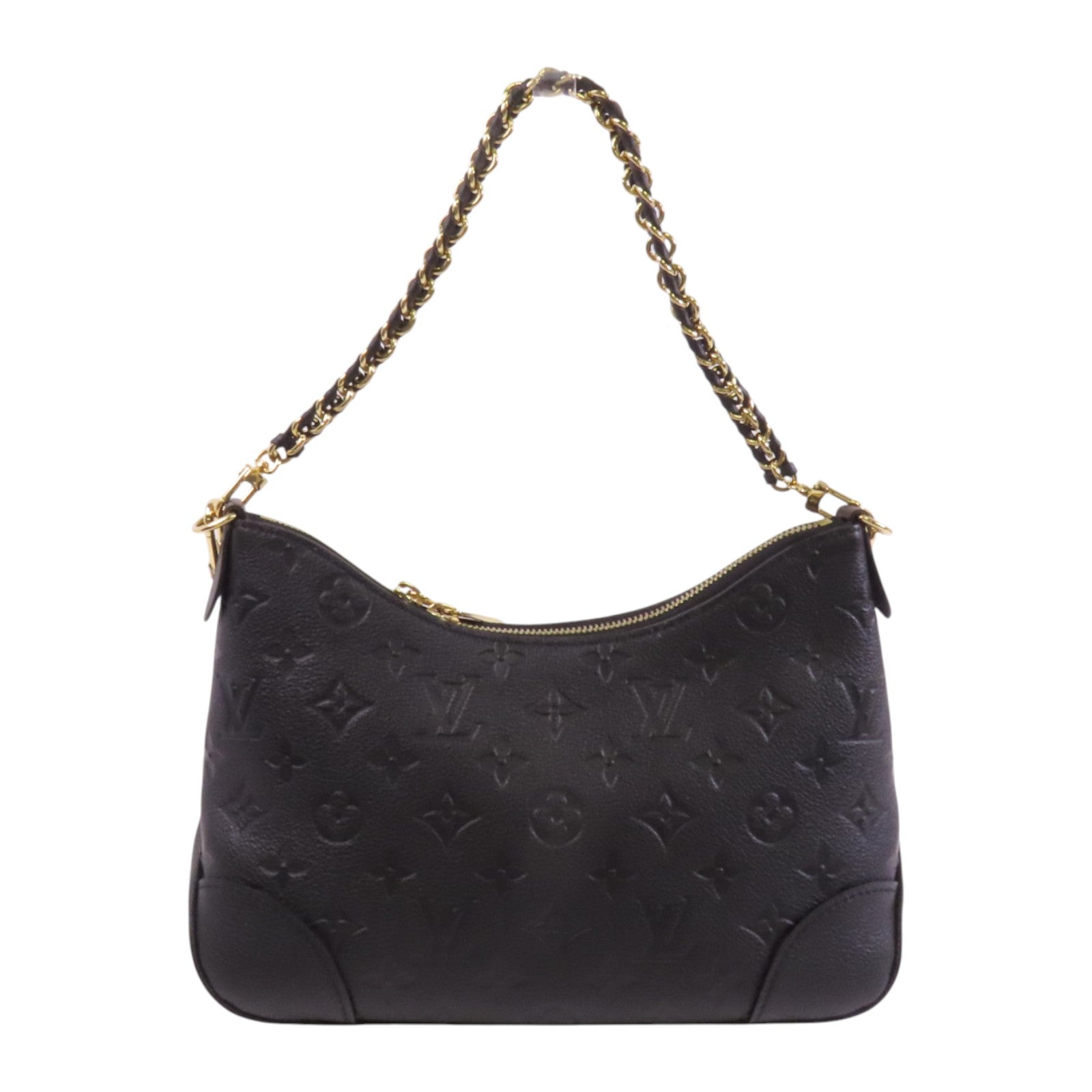 LOUIS VUITTON Monogram Empreinte Boulogne PM金扣手挽肩背兩用袋