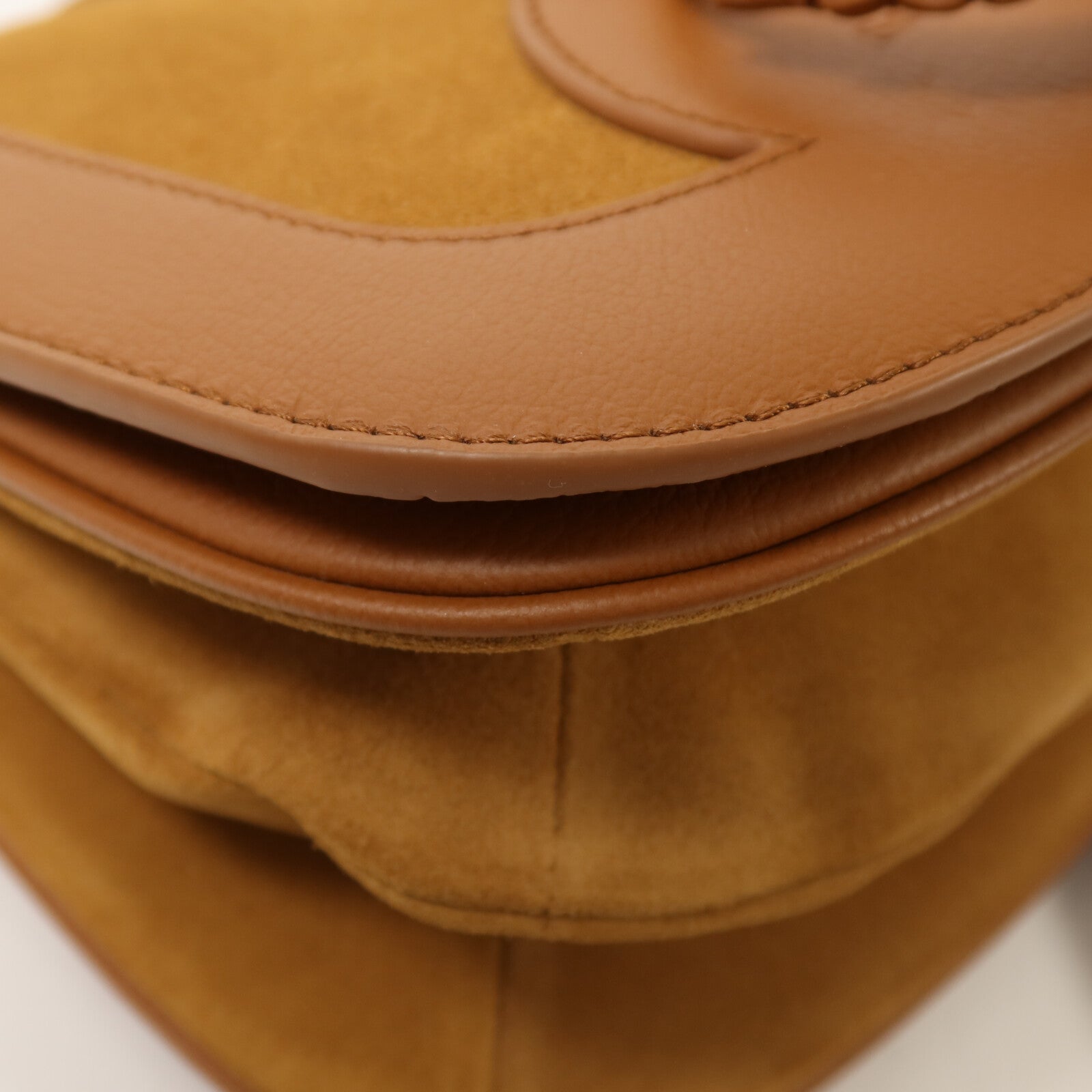 SEE BY CHLOE 牛皮皮革/麂皮皮革Shoulder Bag金扣肩背袋