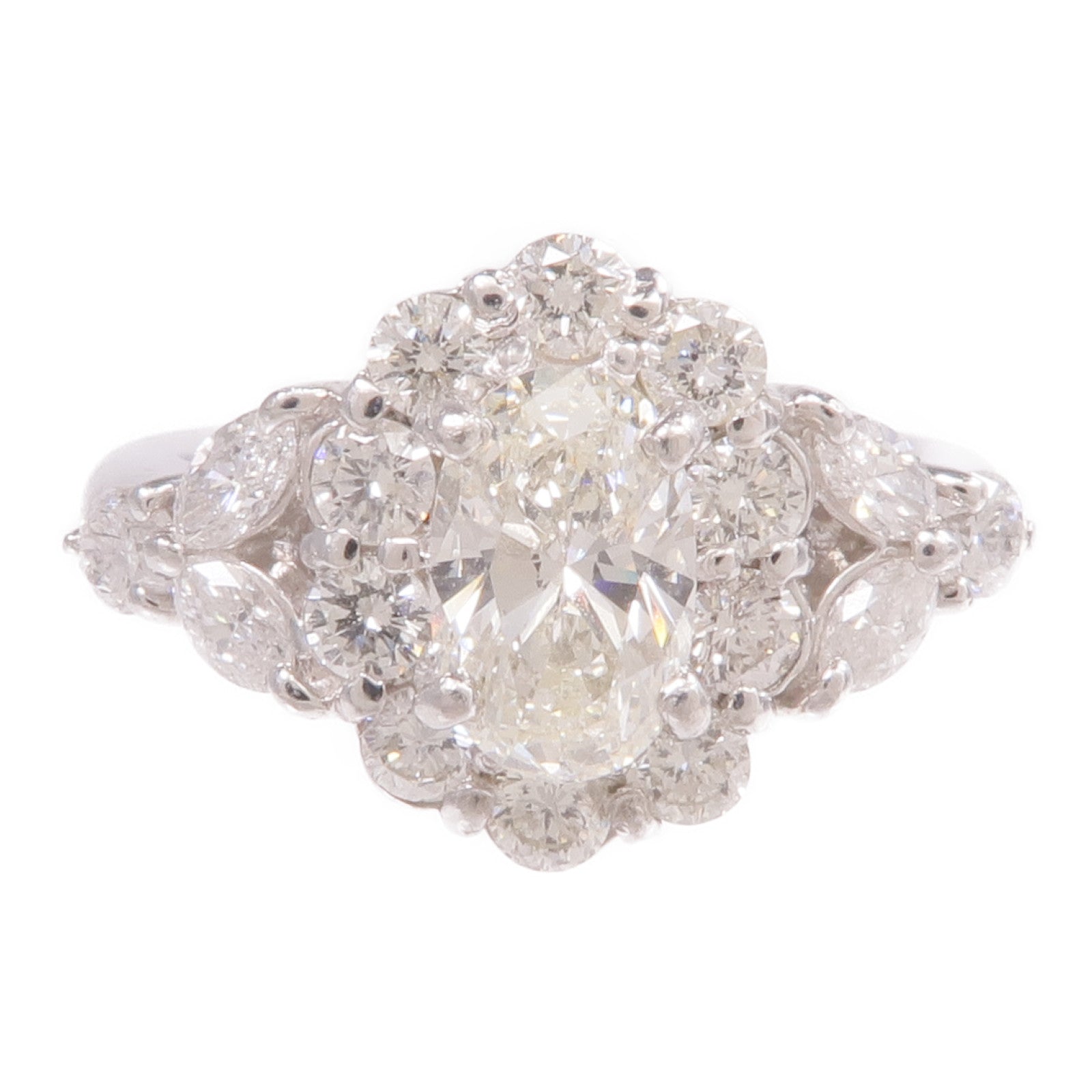 JEWELRY 【激減優惠】PT900鉑金Diamond Ring鑽石戒指US#6.25