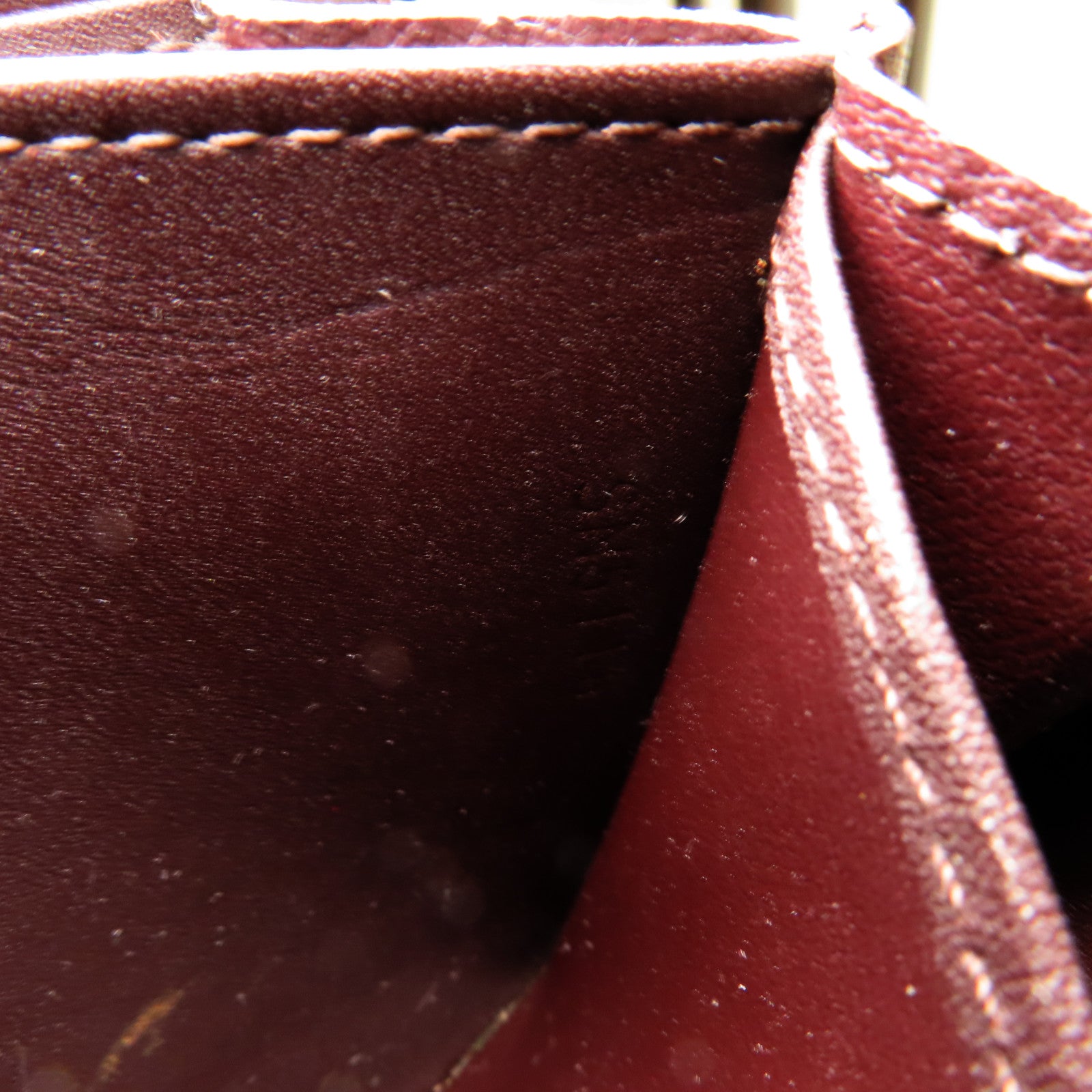 LOUIS VUITTON 【激減優惠】Monogram Vernis Zippy Coin Purse金扣拉鏈零錢卡套酒紅色