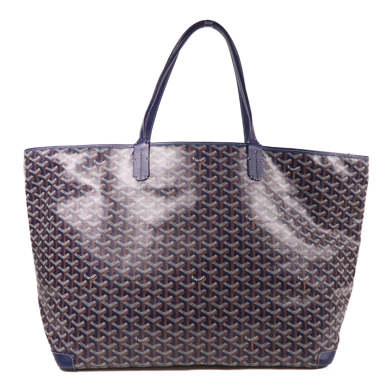 GOYARD 塗層帆布Artois GM銀扣肩背袋藍色