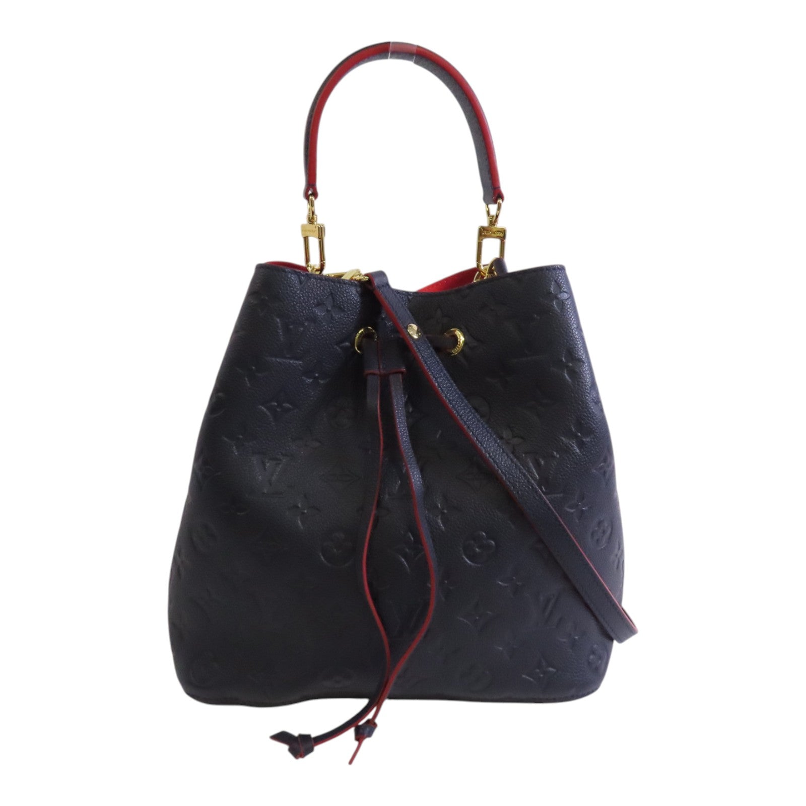 LOUIS VUITTON Monogram Empreinte Neo Noe MM金扣手挽肩背兩用袋