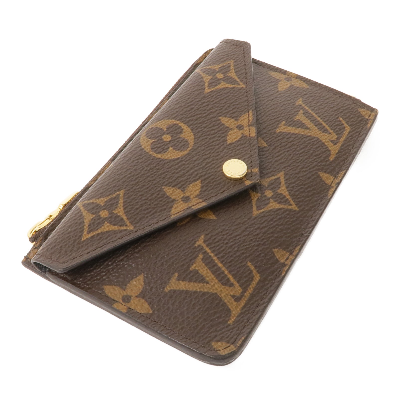 LOUIS VUITTON Monogram Recto Verso Card Case金扣卡片套