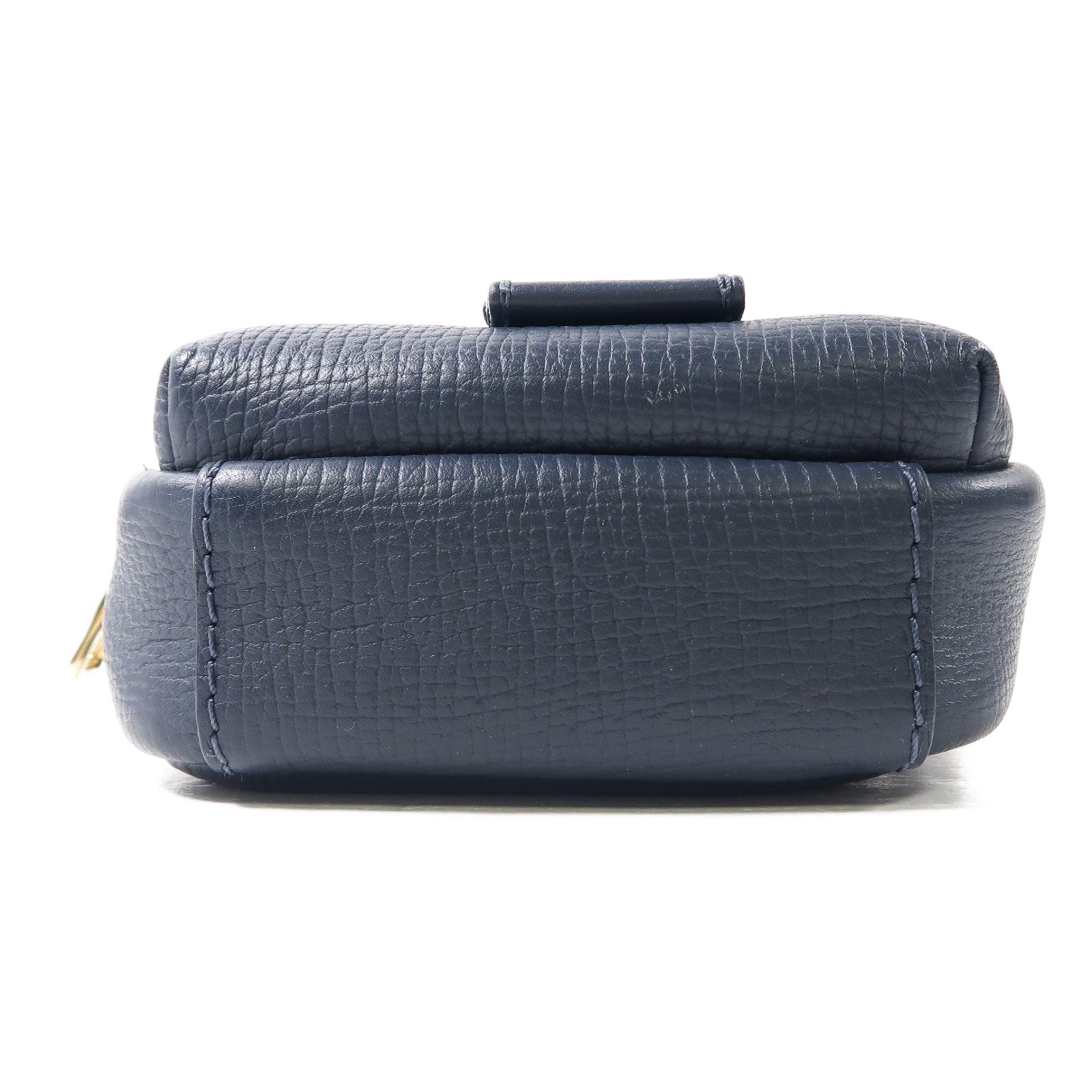 LOUIS VUITTON Monogram Denim/Taurillon x Nigo Flap Double Phone Pouch金扣肩背袋藍色