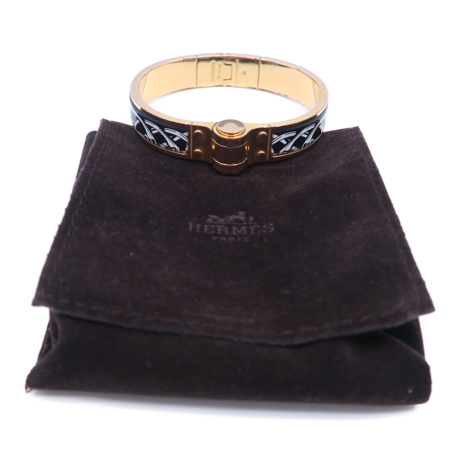 HERMES 【激減優惠】金屬Bangle手鐲金色/黑色/白色