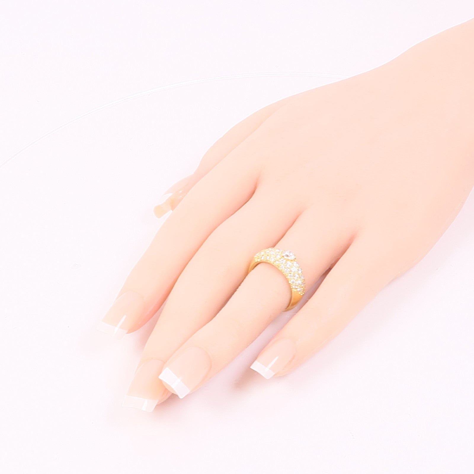 JEWELRY 【激減優惠】18K黃金Diamond Ring鑽石戒指US#5.5