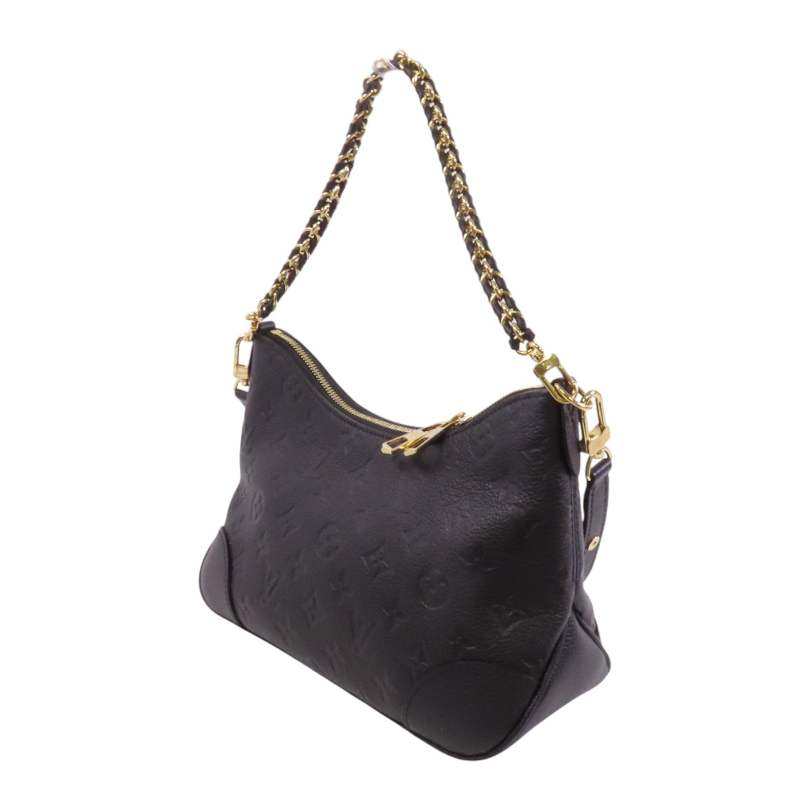 LOUIS VUITTON Monogram Empreinte Boulogne PM金扣手挽肩背兩用袋