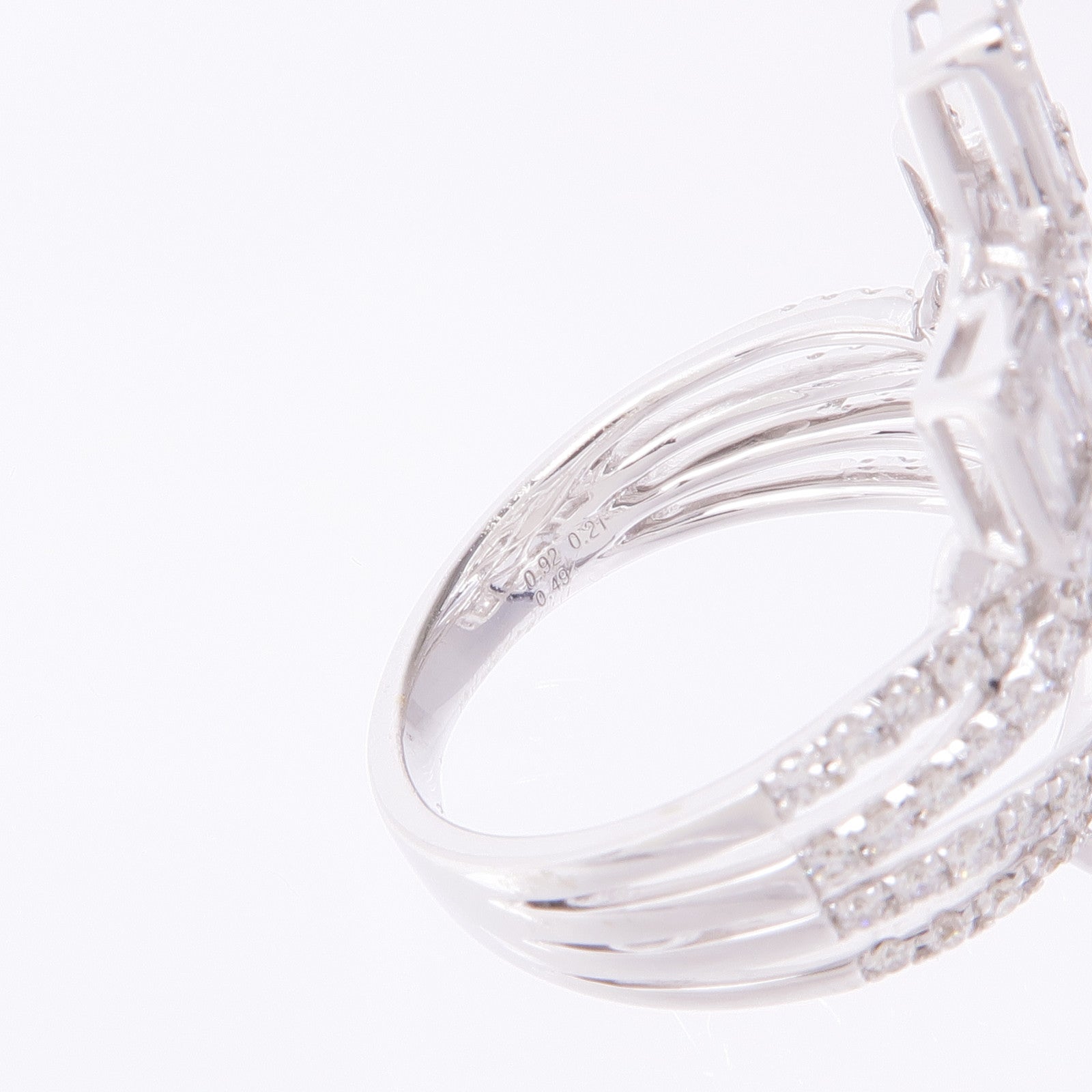 JEWELRY 18K白金Diamond Ring鑽石戒指US#6.75
