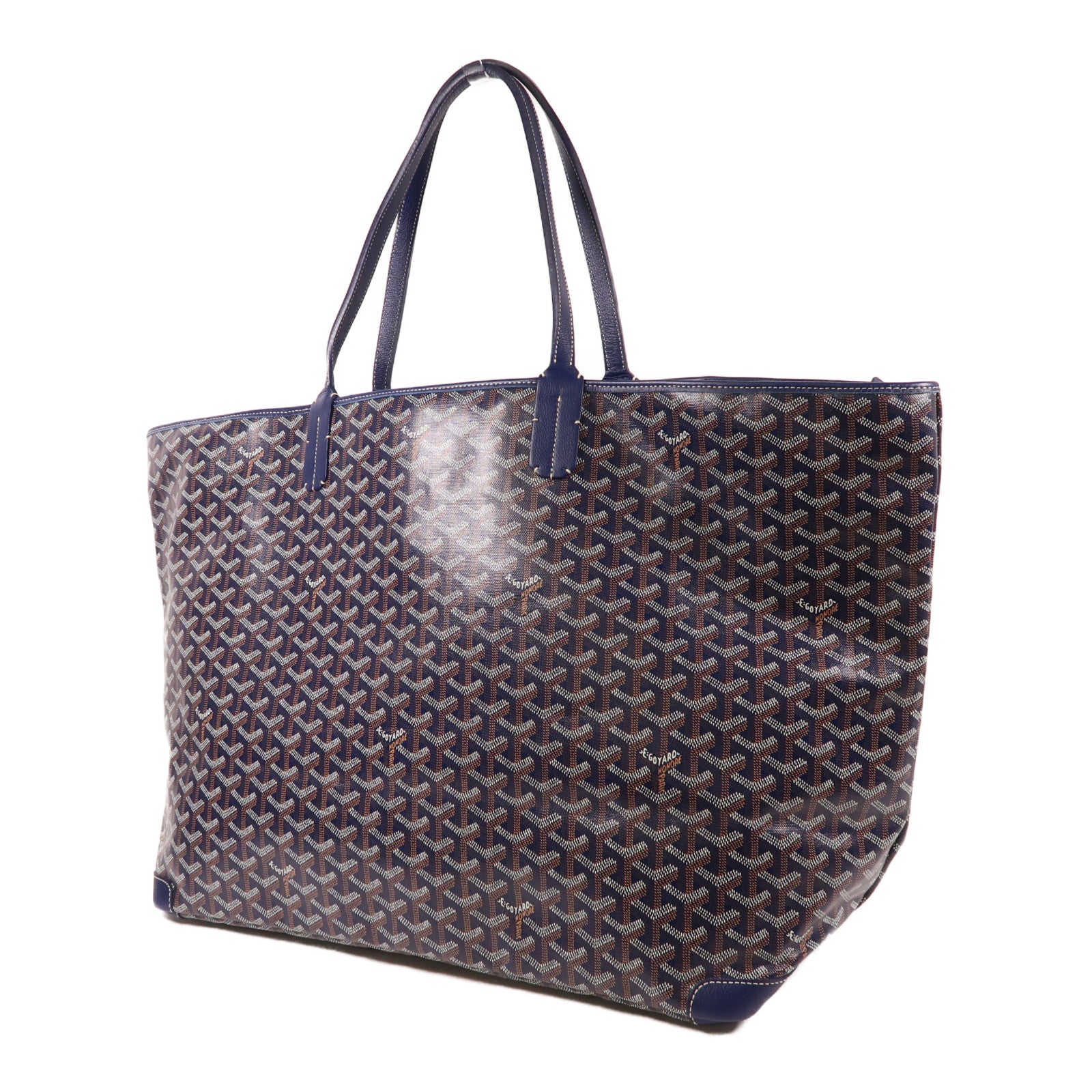 GOYARD 塗層帆布Artois GM銀扣肩背袋藍色