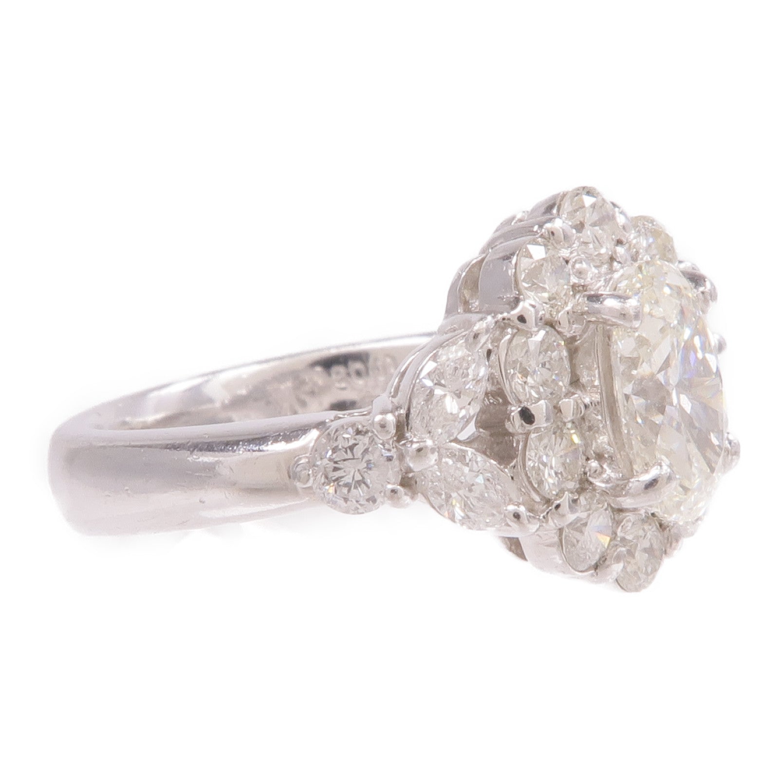 JEWELRY 【激減優惠】PT900鉑金Diamond Ring鑽石戒指US#6.25
