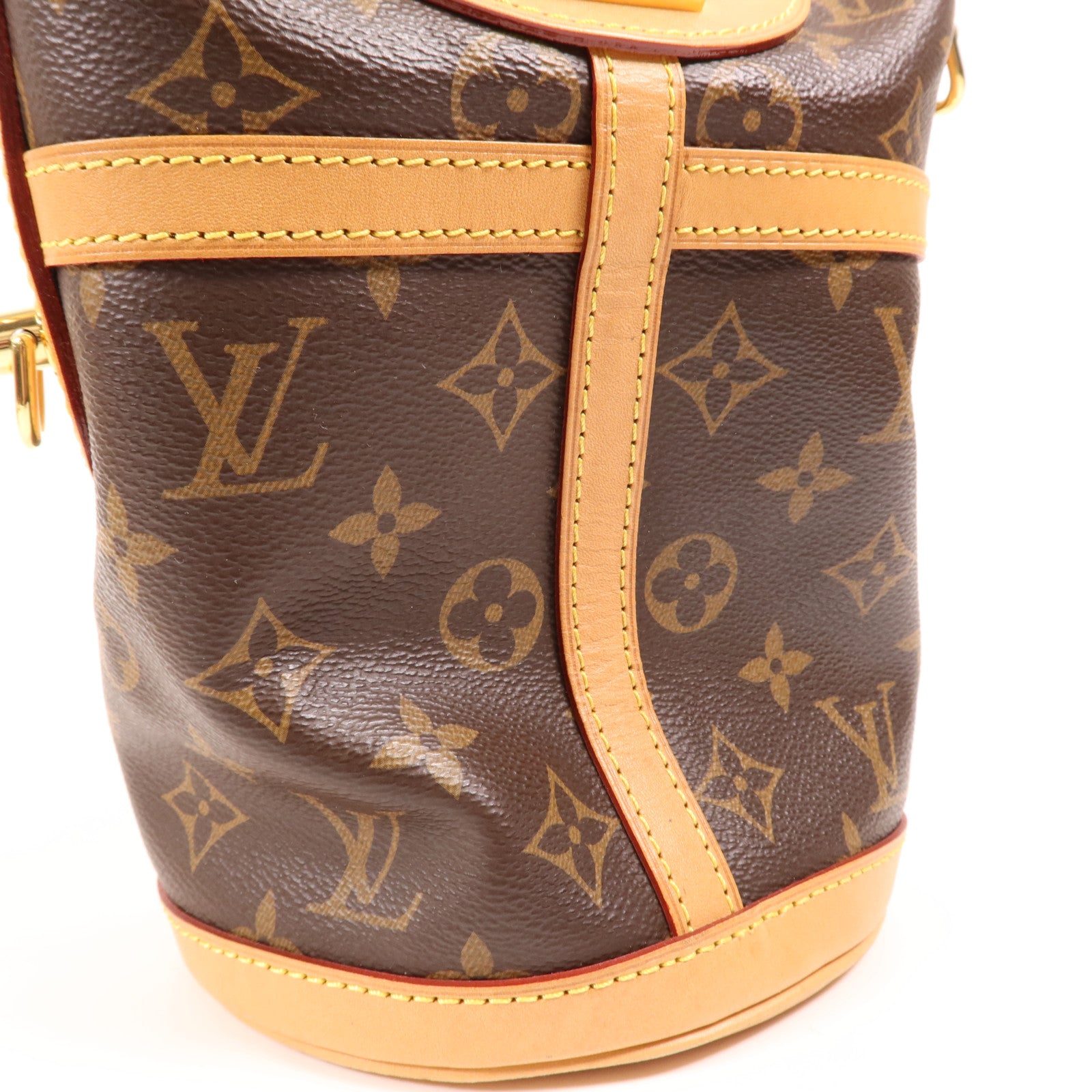 LOUIS VUITTON Monogram Duffle金扣手挽肩背兩用袋