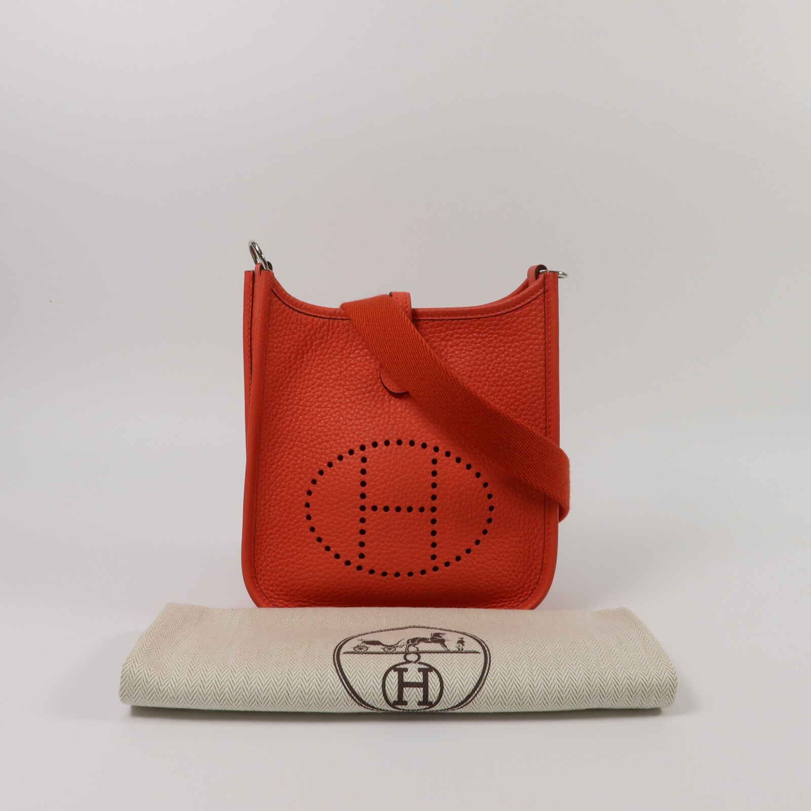 HERMES Clemence皮革Evelyne TPM肩背袋