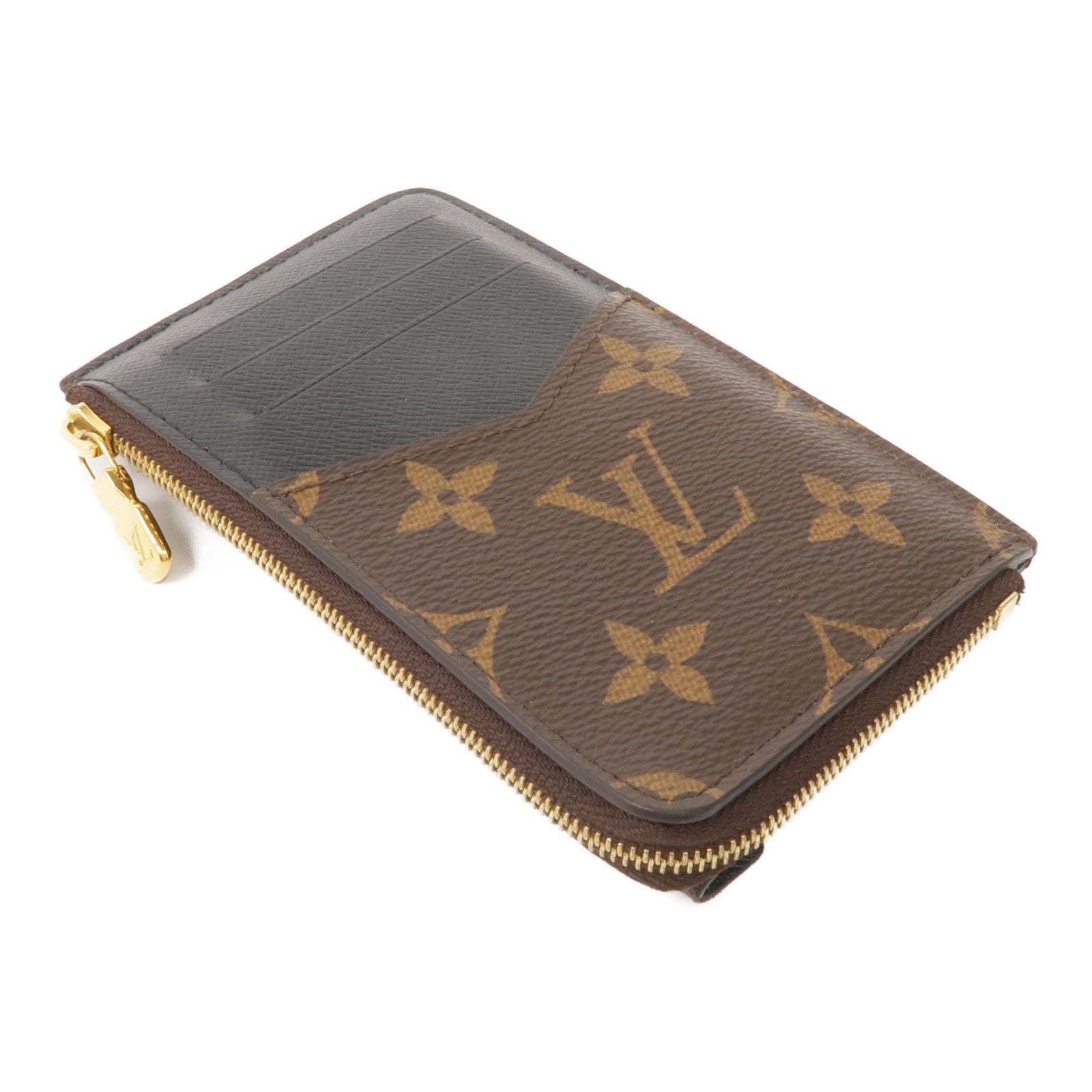 LOUIS VUITTON Monogram Recto Verso Card Case金扣卡片套
