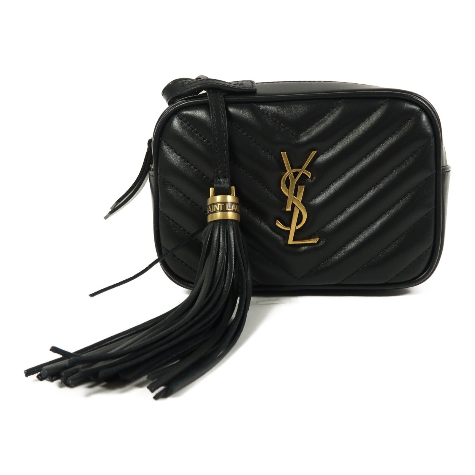 YVES SAINT LAURENT 牛皮皮革Lou Waist Bag金扣腰包