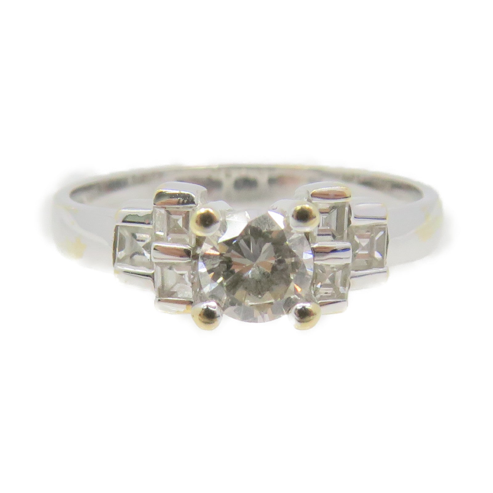JEWELRY 18K白金/钻石Diamond Ring戒指US#5.5