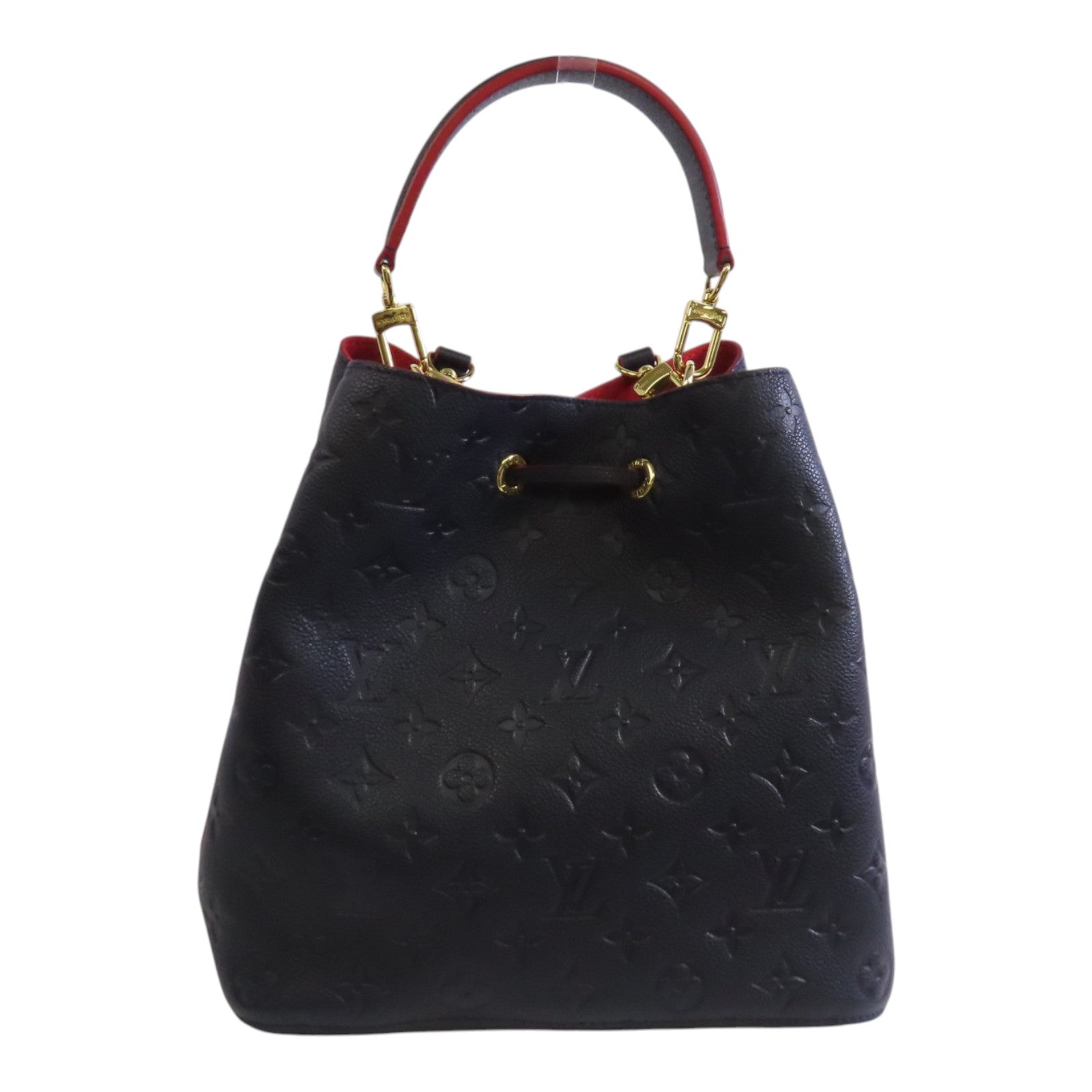 LOUIS VUITTON Monogram Empreinte Neo Noe MM金扣手挽肩背兩用袋