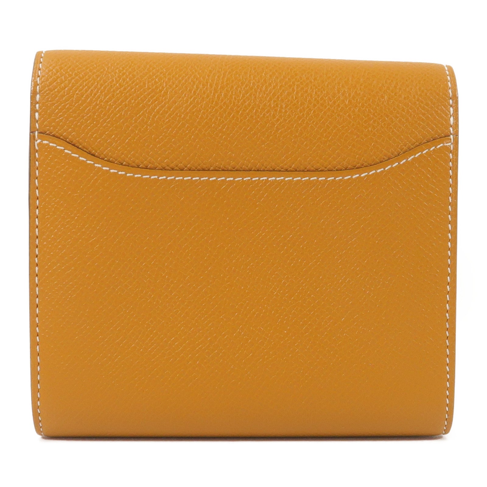HERMES Epsom皮革Constance Compact Wallet錢包Gold