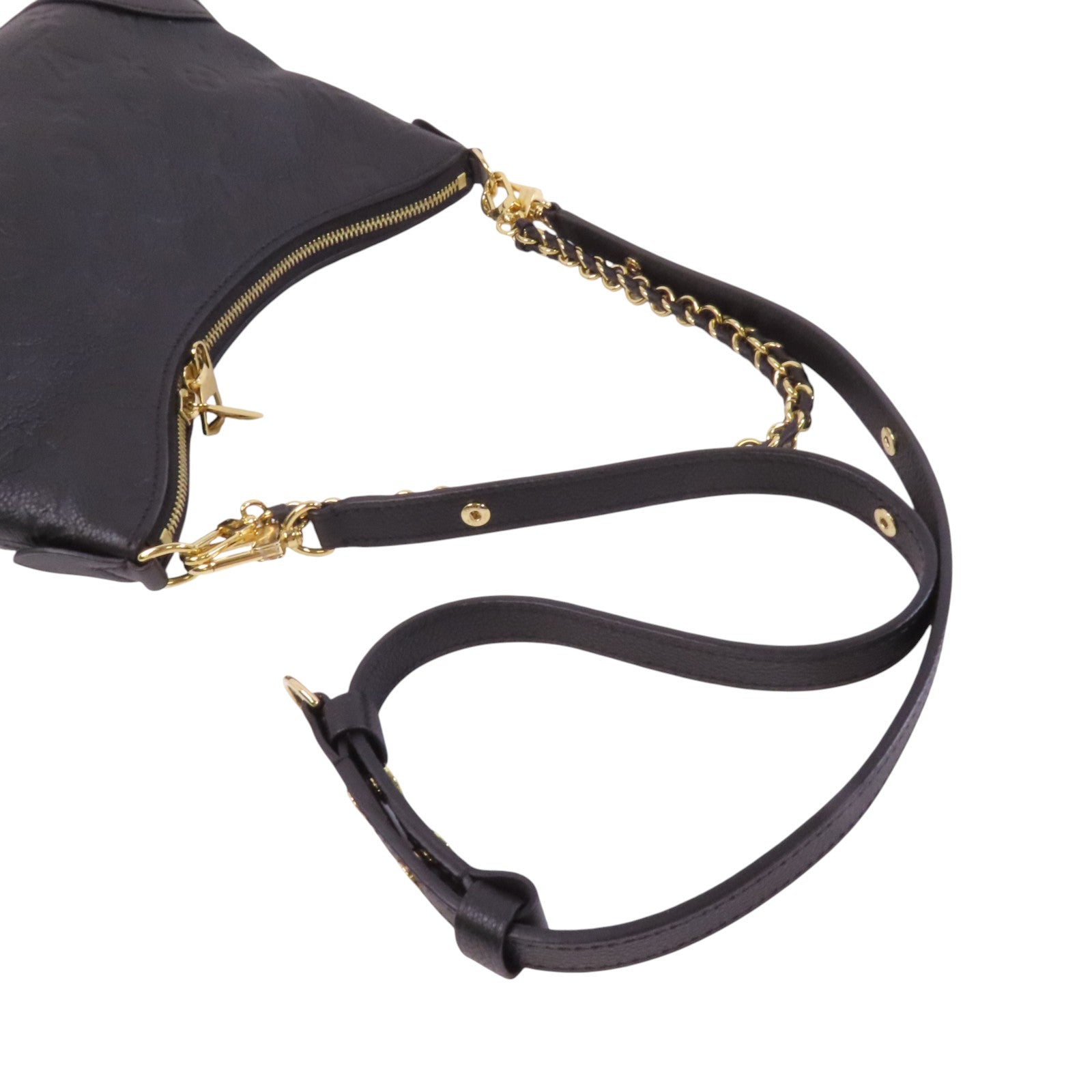 LOUIS VUITTON Monogram Empreinte Boulogne PM金扣手挽肩背兩用袋
