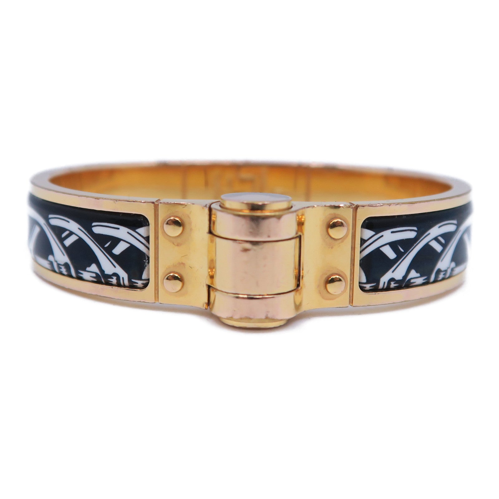 HERMES 【激減優惠】金屬Bangle手鐲金色/黑色/白色
