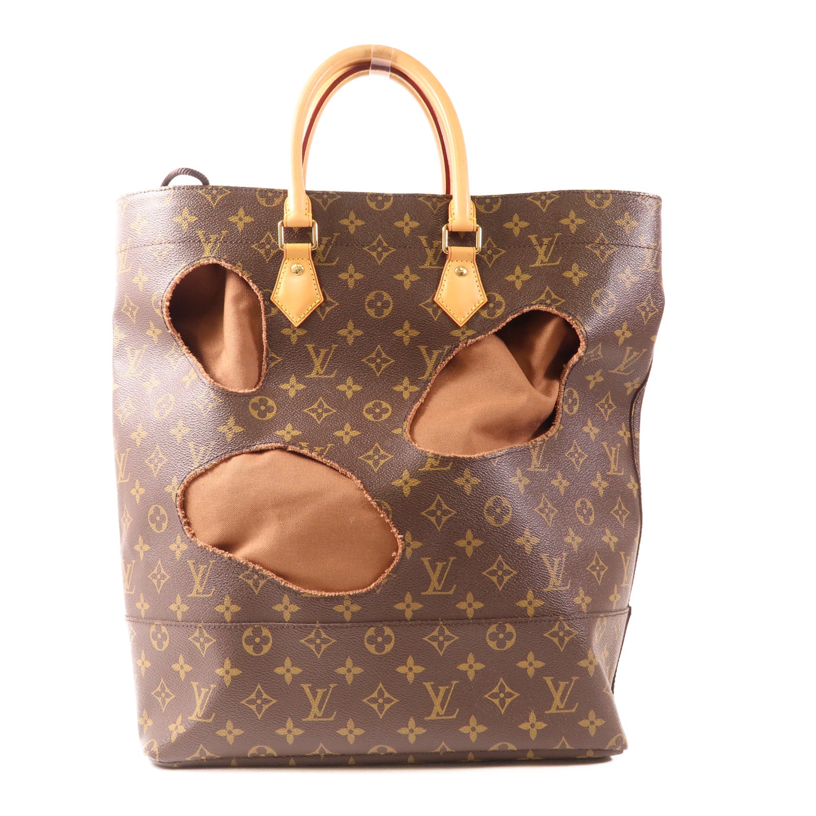 LOUIS VUITTON Monogram Bag With Holes金扣手挽袋