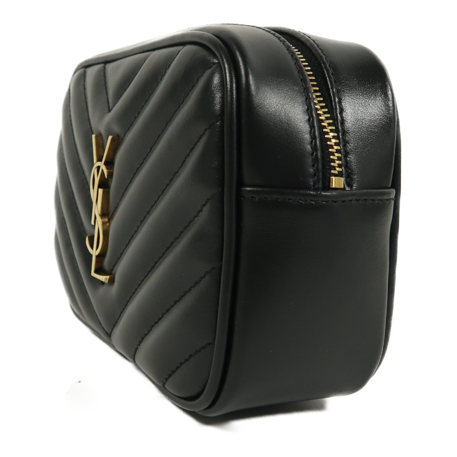 YVES SAINT LAURENT 牛皮皮革Lou Waist Bag金扣腰包