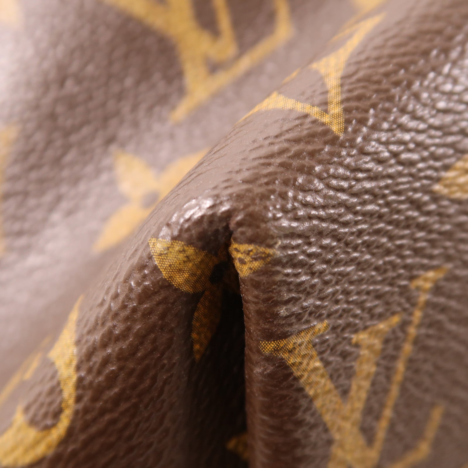 LOUIS VUITTON Monogram Turenne MM金扣手挽肩背兩用袋棕色