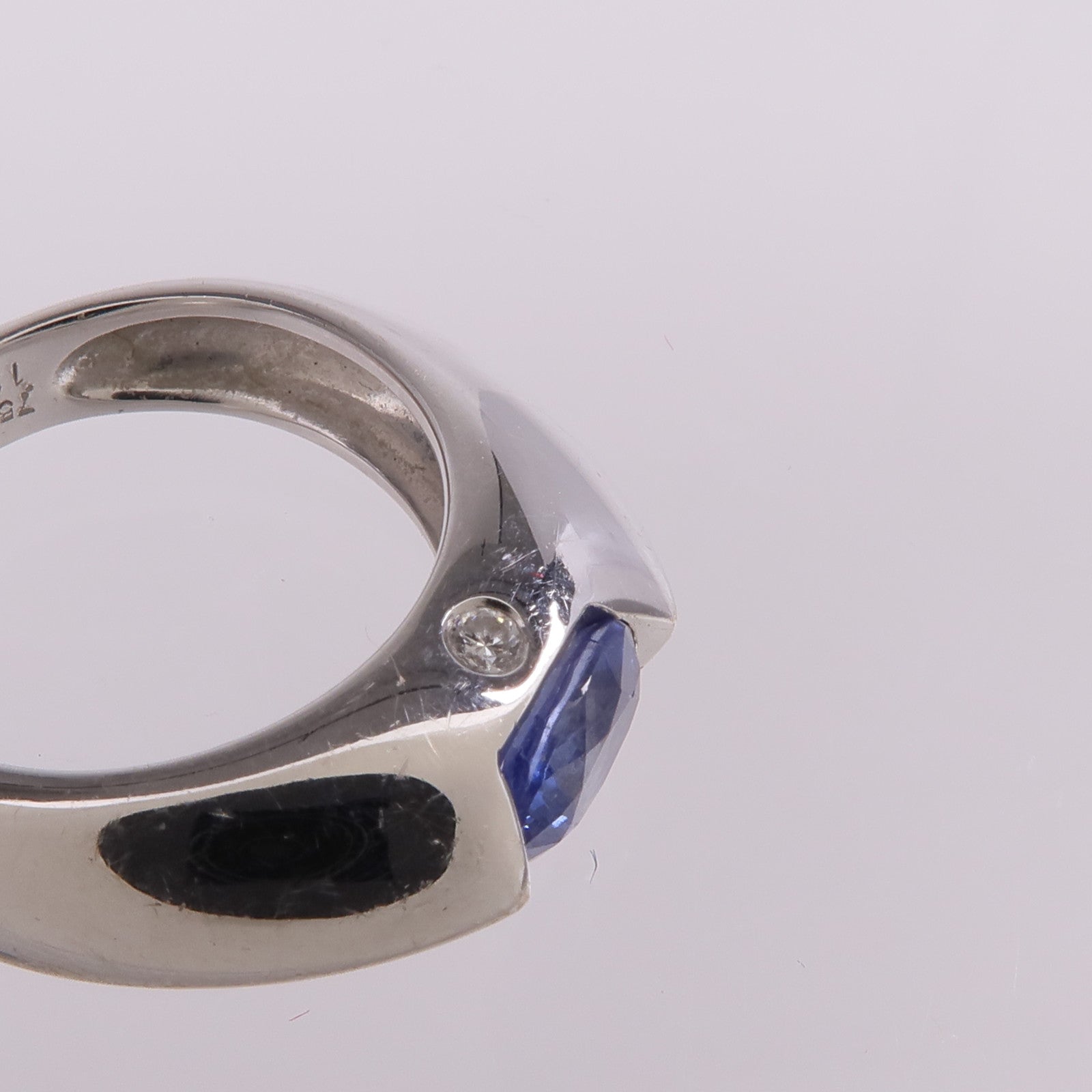 PIAGET 【激減優惠】18K白金Sapphire Ring藍寶石戒指Piaget#48/US#4.5
