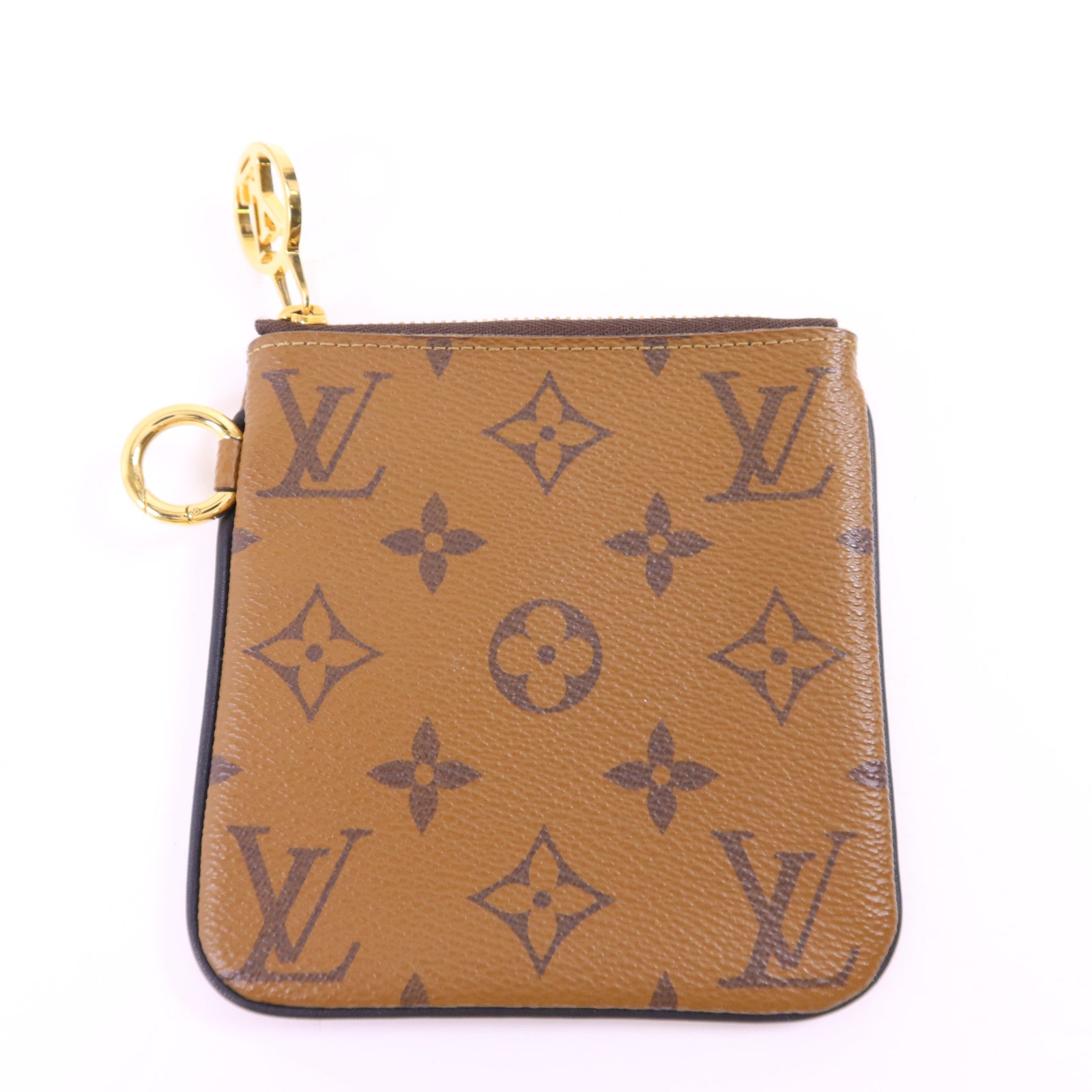 LOUIS VUITTON Monogram Reverse Pochette Trio金扣手拿包
