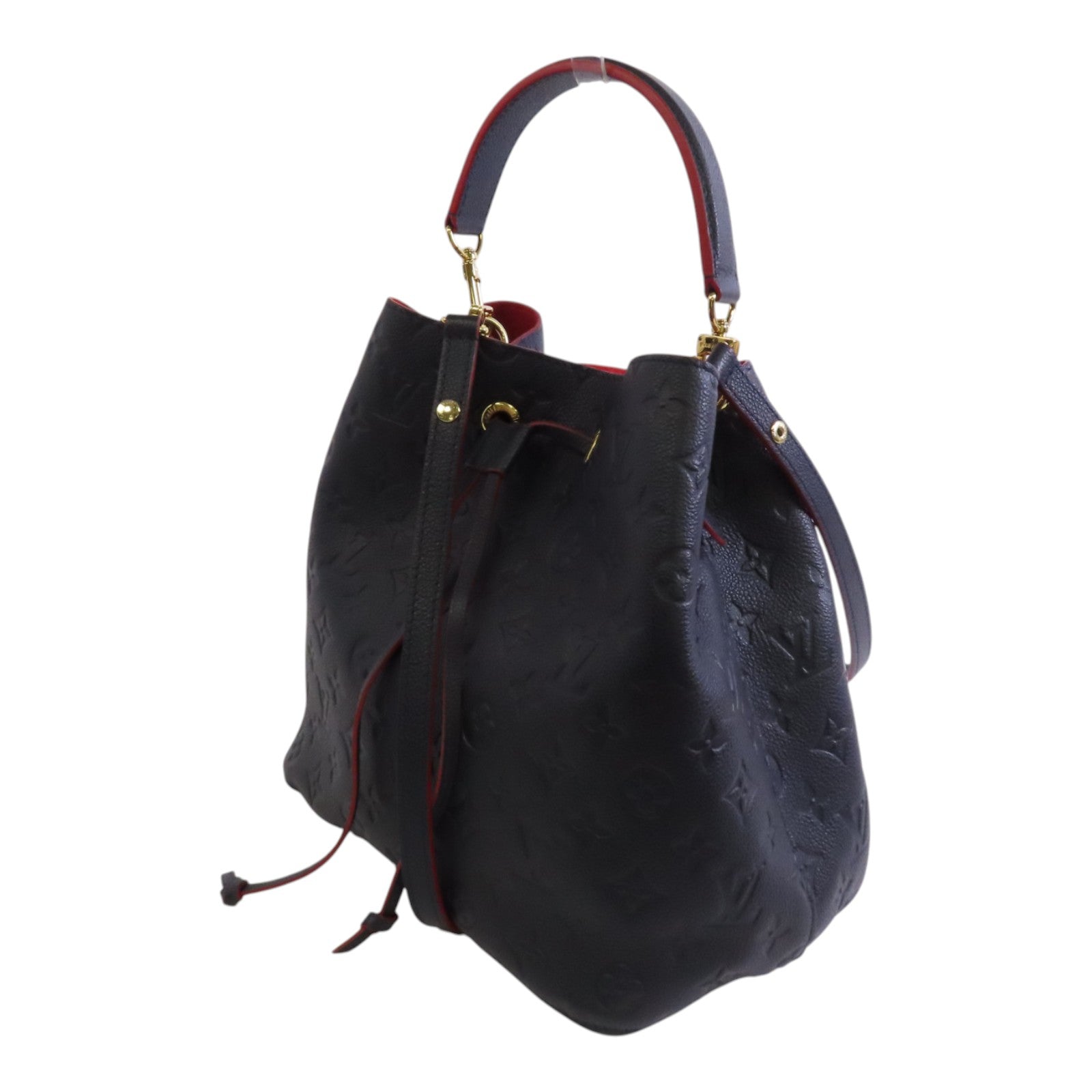 LOUIS VUITTON Monogram Empreinte Neo Noe MM金扣手挽肩背兩用袋