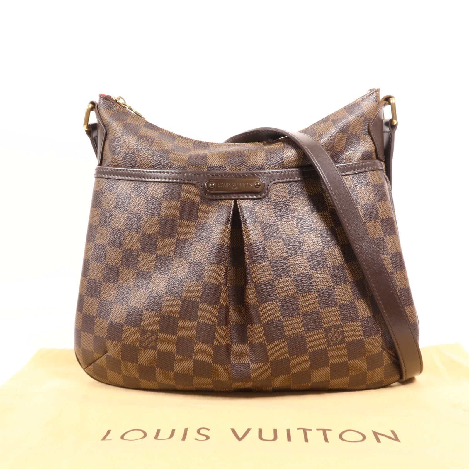 LOUIS VUITTON Damier Bloomsbury PM金扣肩背袋
