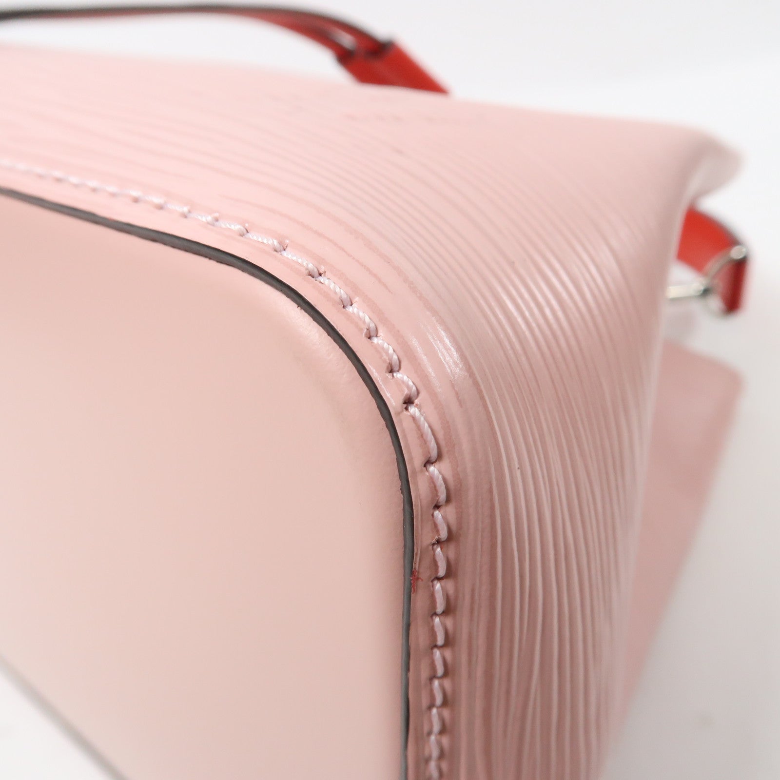 LOUIS VUITTON Epi Neo Noe BB銀扣手挽肩背兩用袋粉紅色/紅色