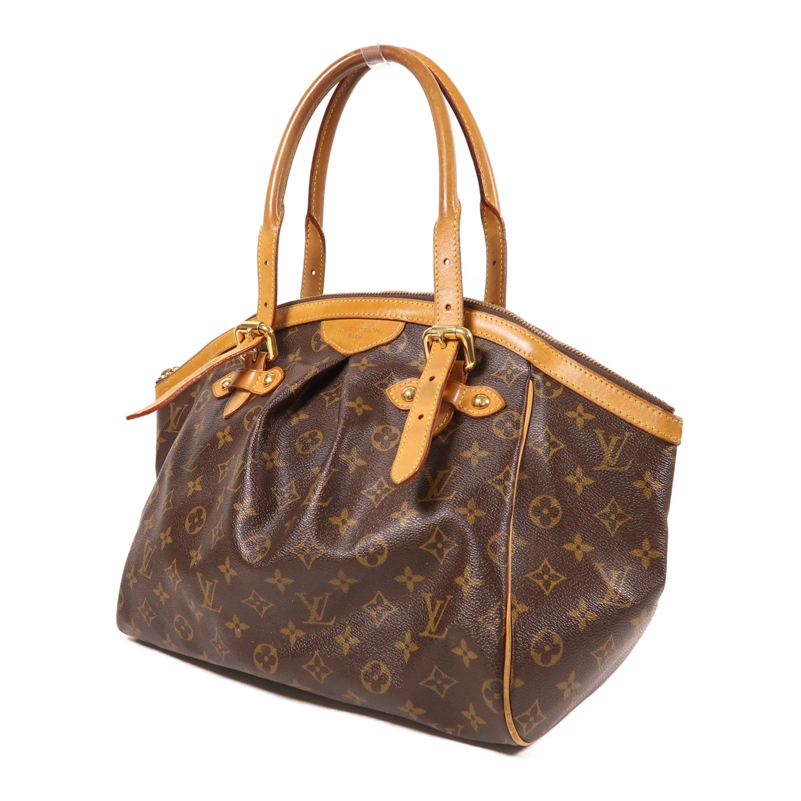 LOUIS VUITTON 【激減優惠】Monogram Tivoli GM金扣手挽肩背兩用袋棕色