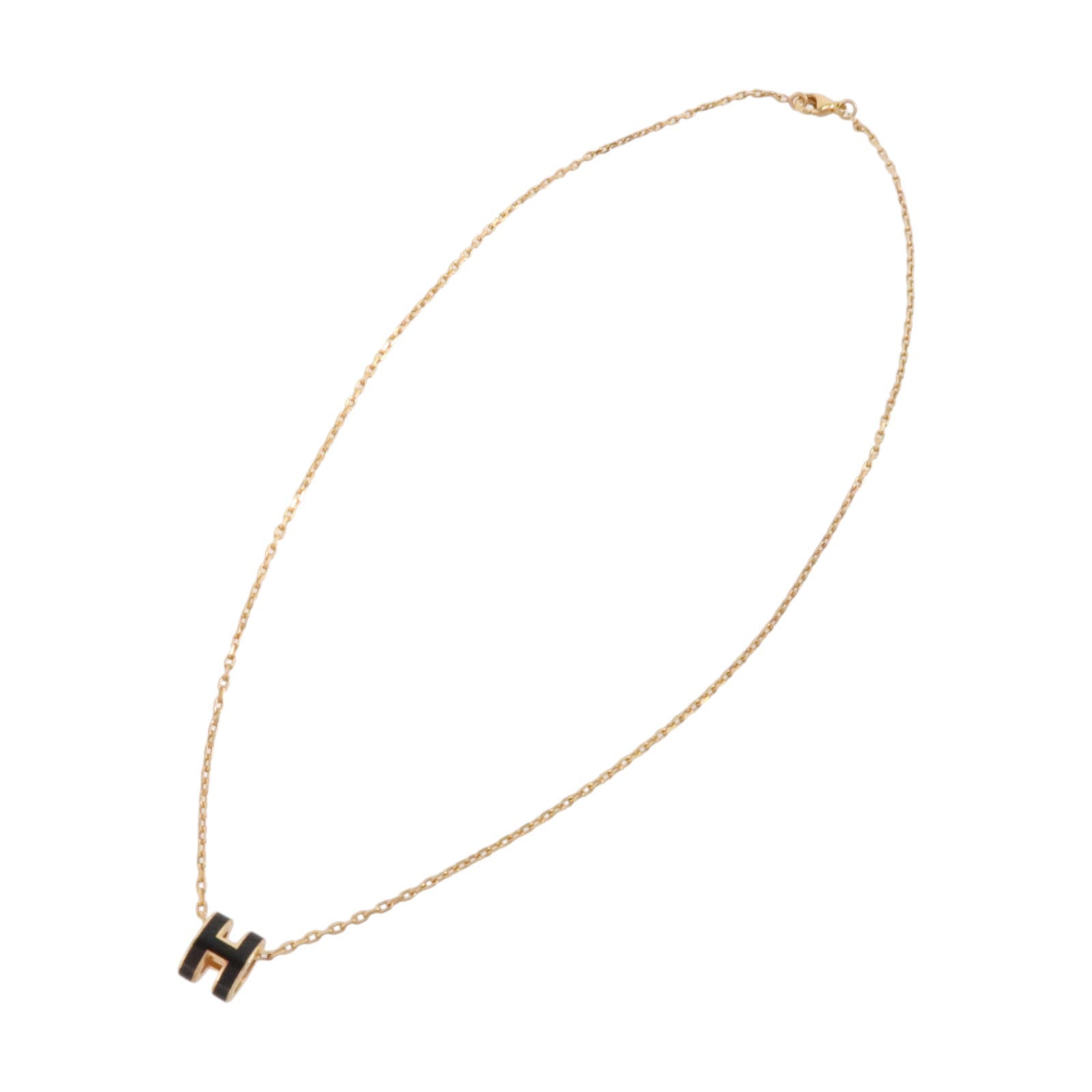 HERMES 金屬/琺瑯Mini Pop H Necklace項鏈