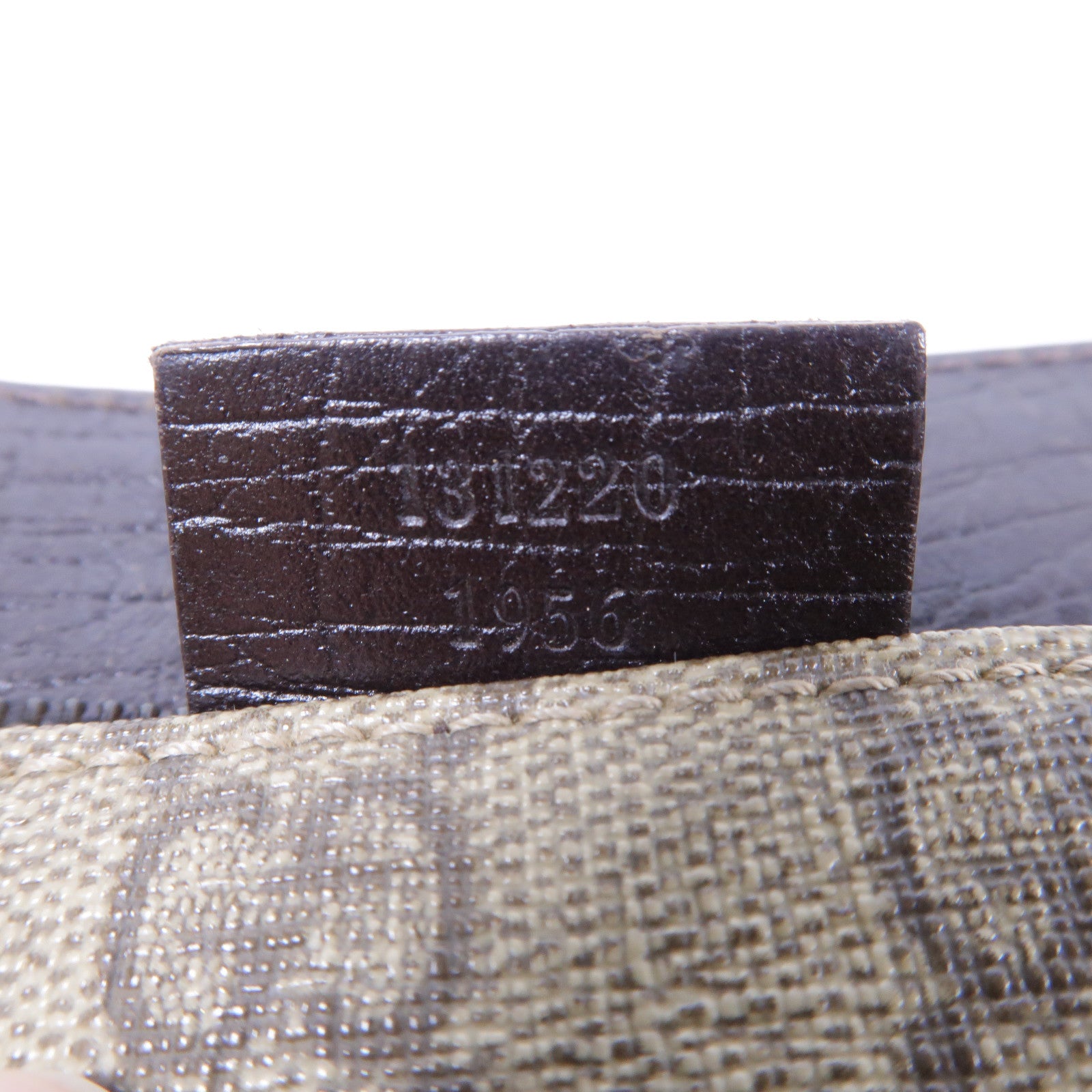 GUCCI 塗層帆布Hand Bag銀扣手挽袋啡色