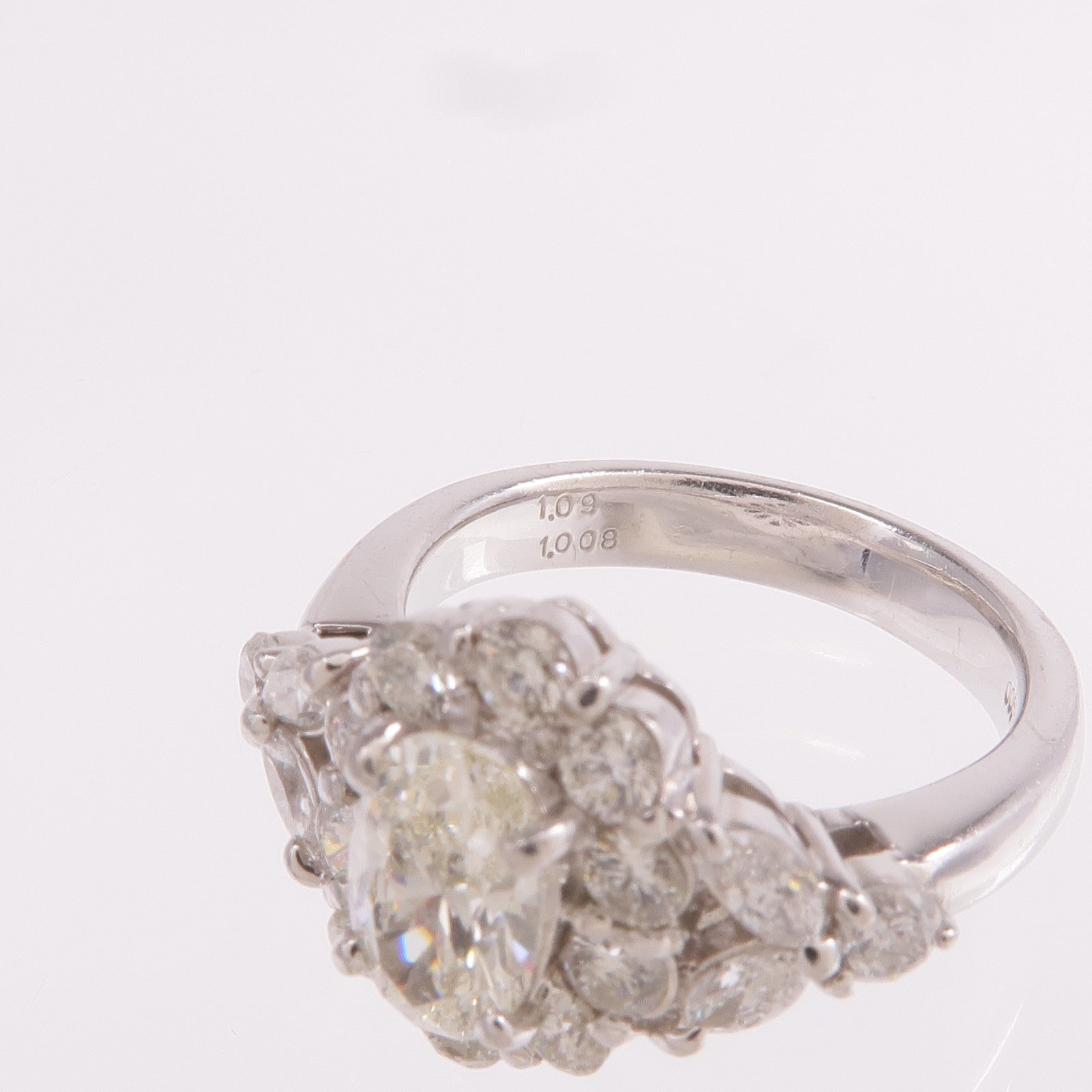 JEWELRY 【激減優惠】PT900鉑金Diamond Ring鑽石戒指US#6.25