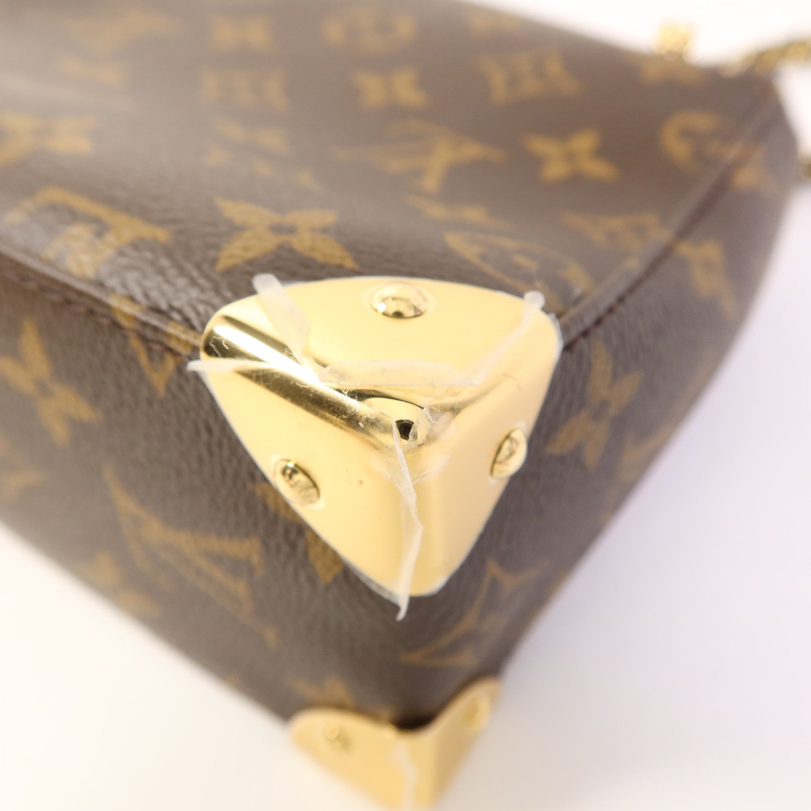 LOUIS VUITTON Monogram Trunkie金扣肩背袋
