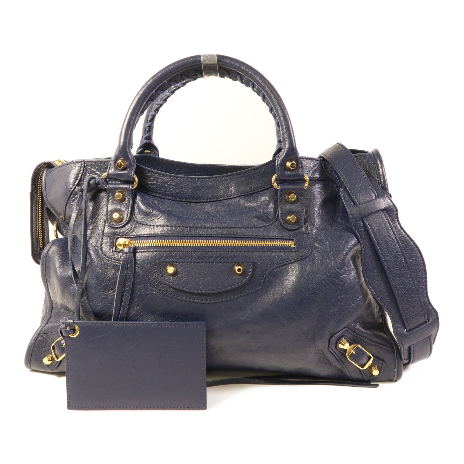 BALENCIAGA 牛皮皮革City金扣手挽肩背兩用袋
